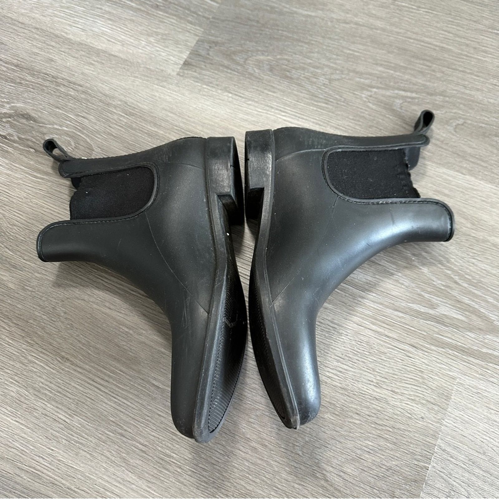 Sam Edelman Sam Edelman Tinsley Black Pull On Ankle Rain Booties Size 8 Size US 8 / IT 38 - 3 Thumbnail