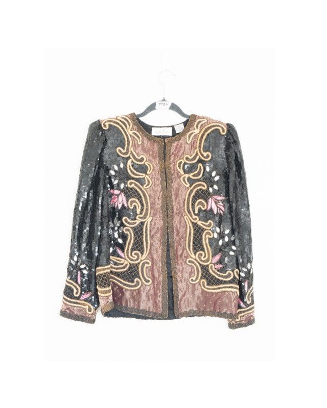 Other Laurence Kazar Embellished Statement Jacket Size M / US 6-8 / IT 42-44 - 2 Thumbnail