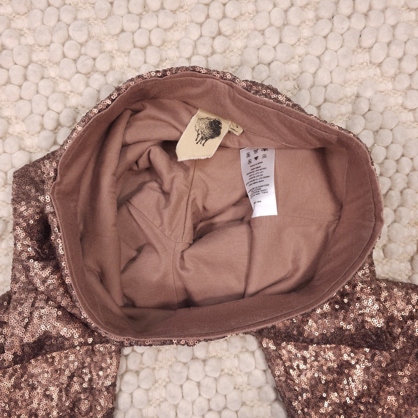 Other Bronze Shiny Sequin Pants Sz Small Size 27" / US 4 / IT 40 - 5 Thumbnail