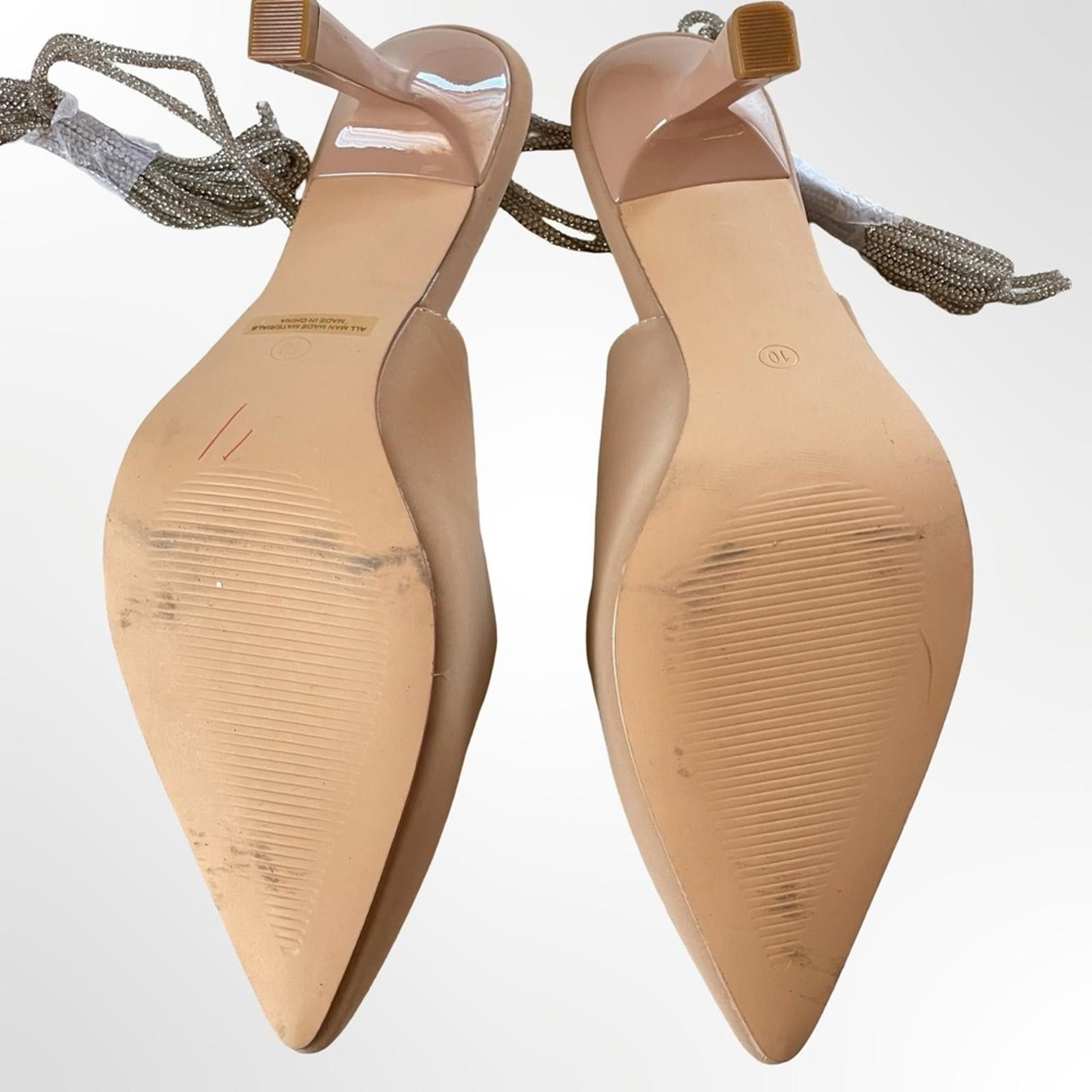 Other X2B Women's Pointed Toe Slingback Heels w Silver Lace NWOT Size US 10 / IT 40 - 7 Thumbnail