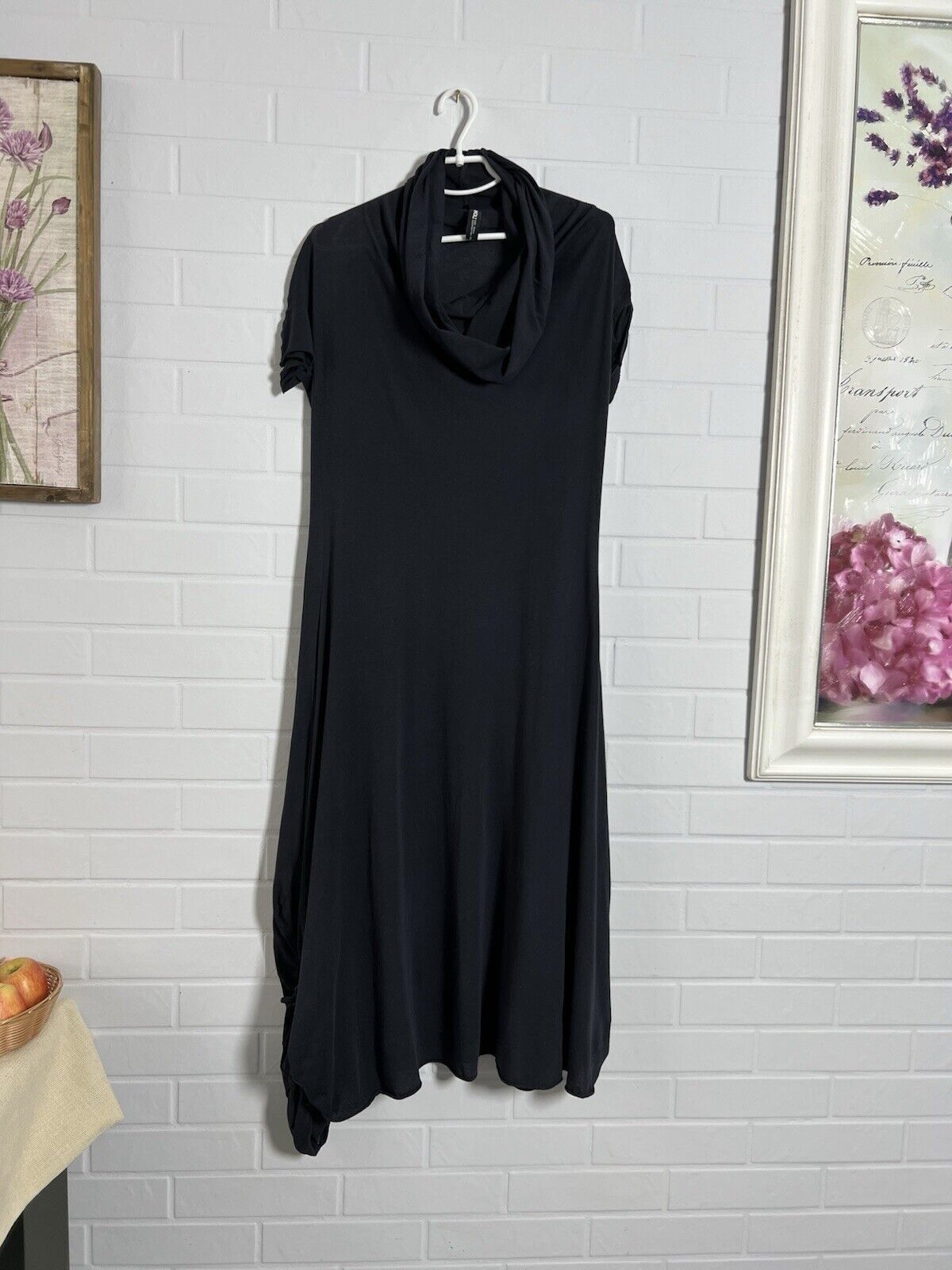 Rundholz Rundholz Women's Long Cotton Dress Short Sleeve Gray Size S Size S / US 4 / IT 40 - 1 Thumbnail