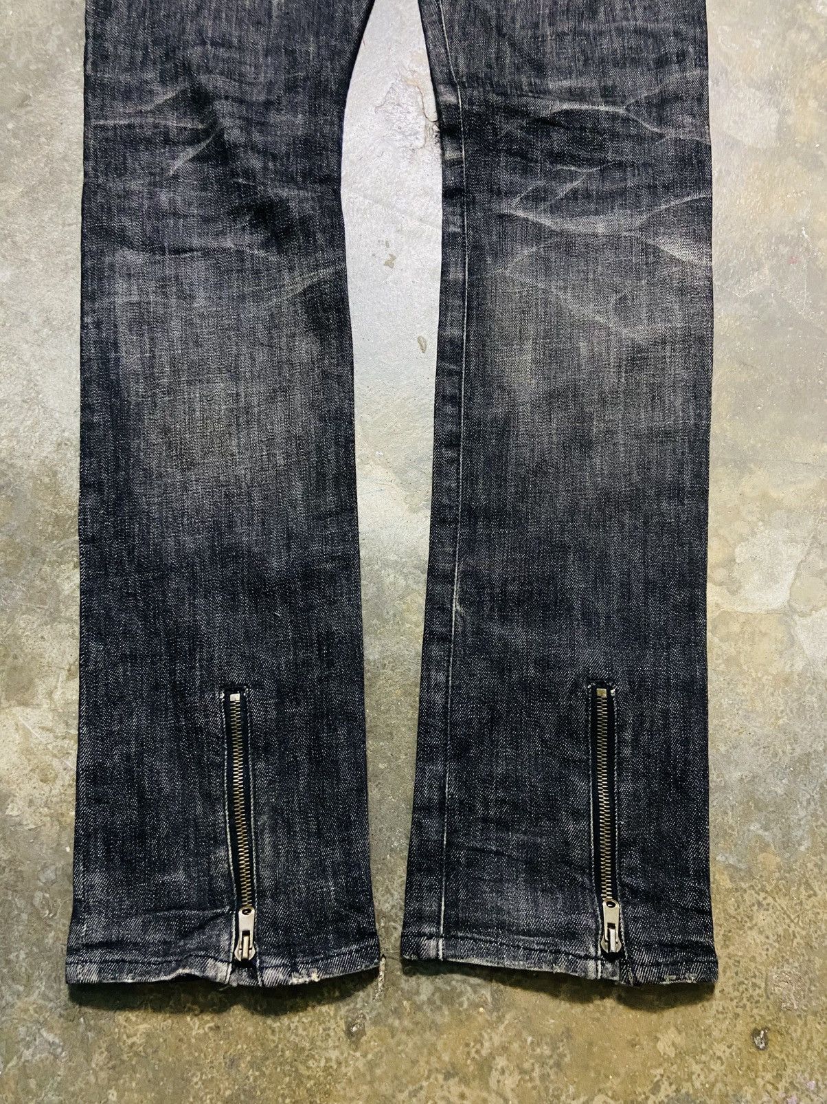 If Six Was Nine Rico (Zip RIRI) Punk Gothic Skinny Jeans Size US 32 / EU 48 - 9 Thumbnail