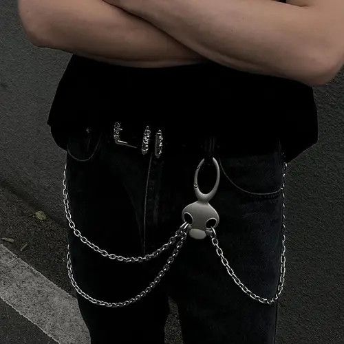 Jewelry Silver Chain Wallet Belt, Punk Metal Chain Accessory Size ONE SIZE - 4 Thumbnail