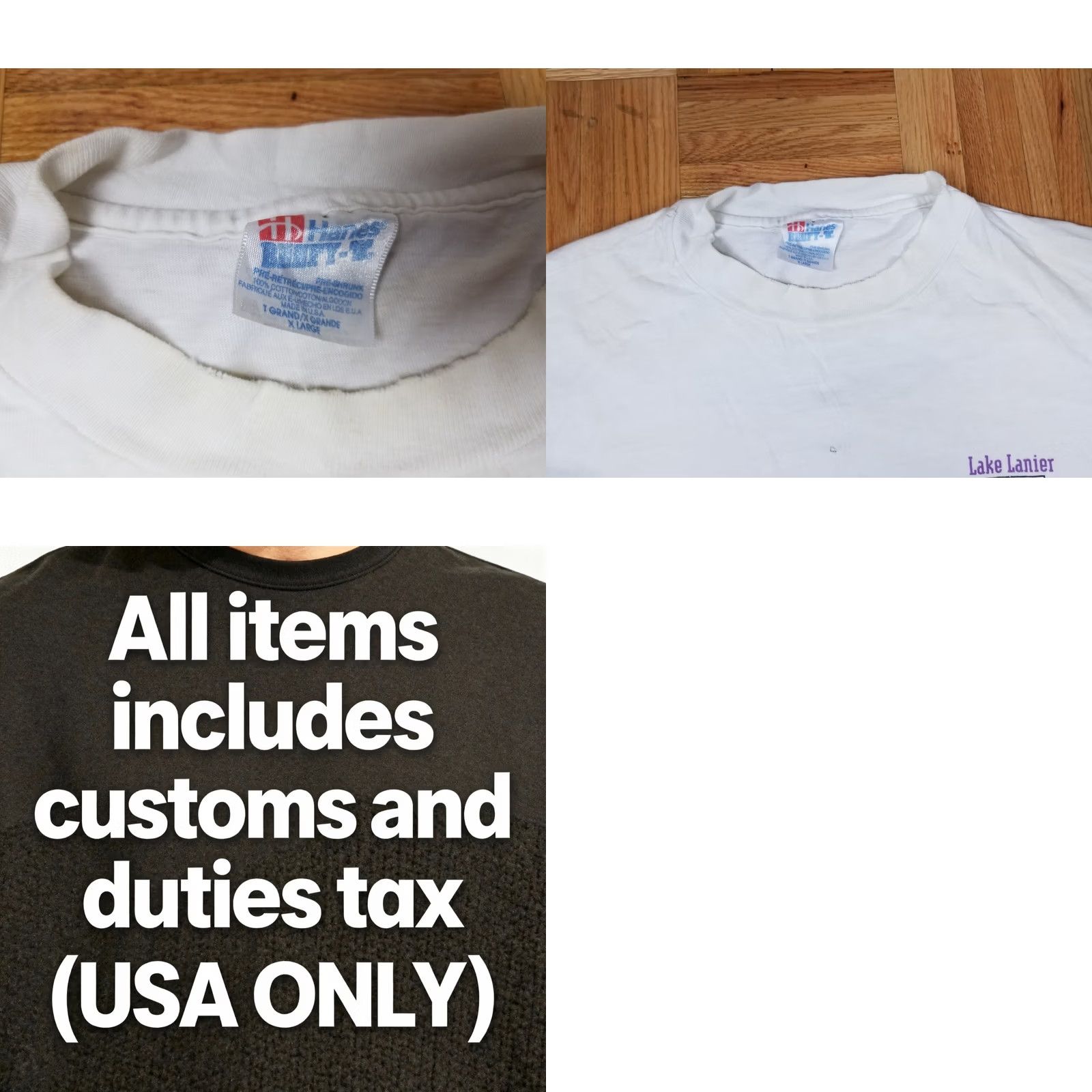 Vintage VINTAGE 96' ATLANTA OLYMPIC ROWING T-SHIRT WHITE COTTON SZ L WORN SINGLE STITCH Size US L / EU 52-54 / 3 - 8 Thumbnail