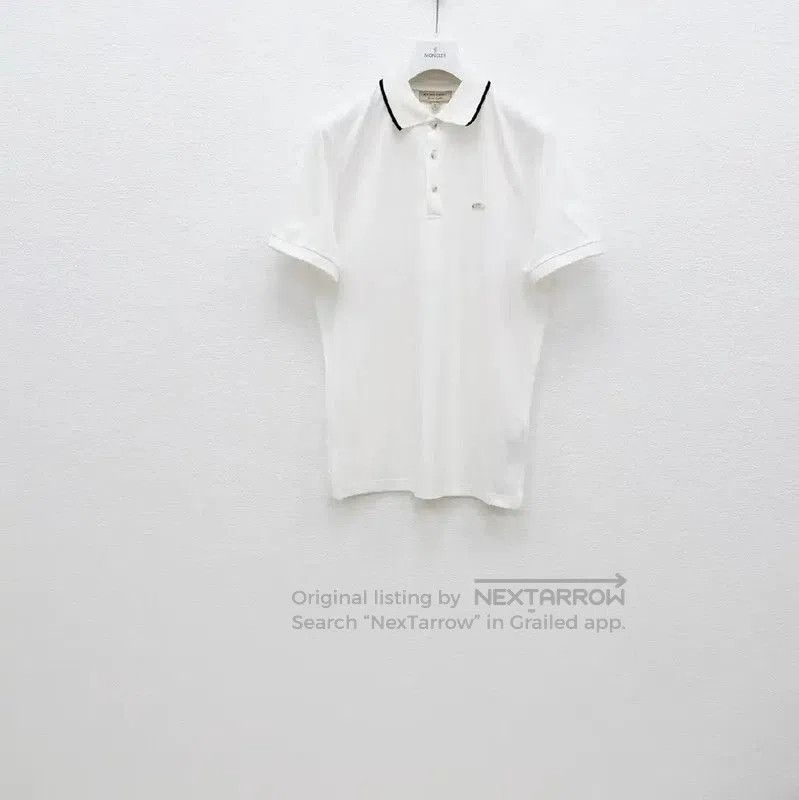 Burberry Burberry White Cotton Men's Short Sleeve Polo. Size US S / EU 44-46 / 1 - 1 Thumbnail