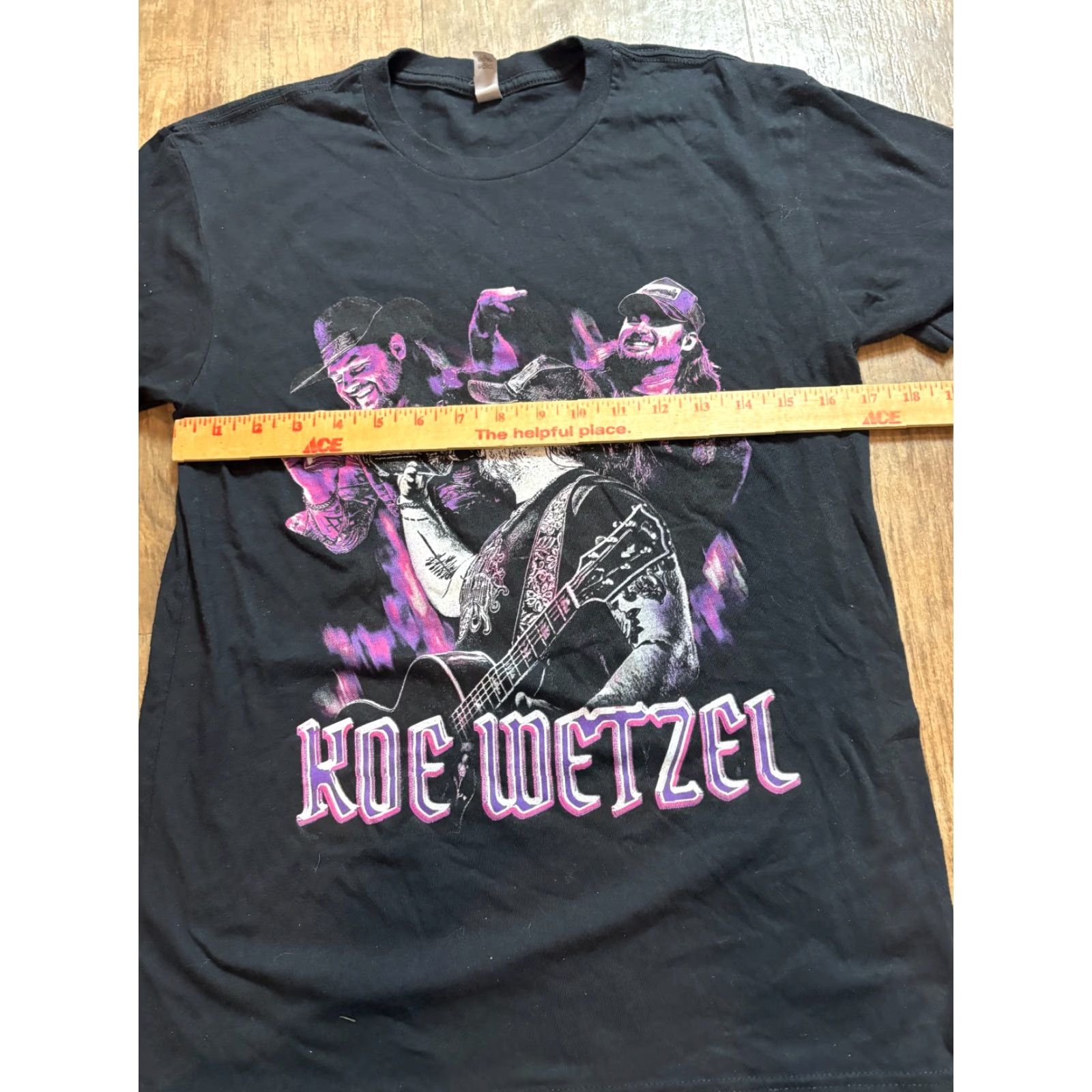 Vintage Koe Wetzel T-Shirt Mens Size S Spring 2022 Concert Tour Dates Country Music Shirt Short Sleeve Crew Neck Black Cotton Regular Seasonal Music Mens Size US S / EU 44-46 / 1 - 6 Thumbnail