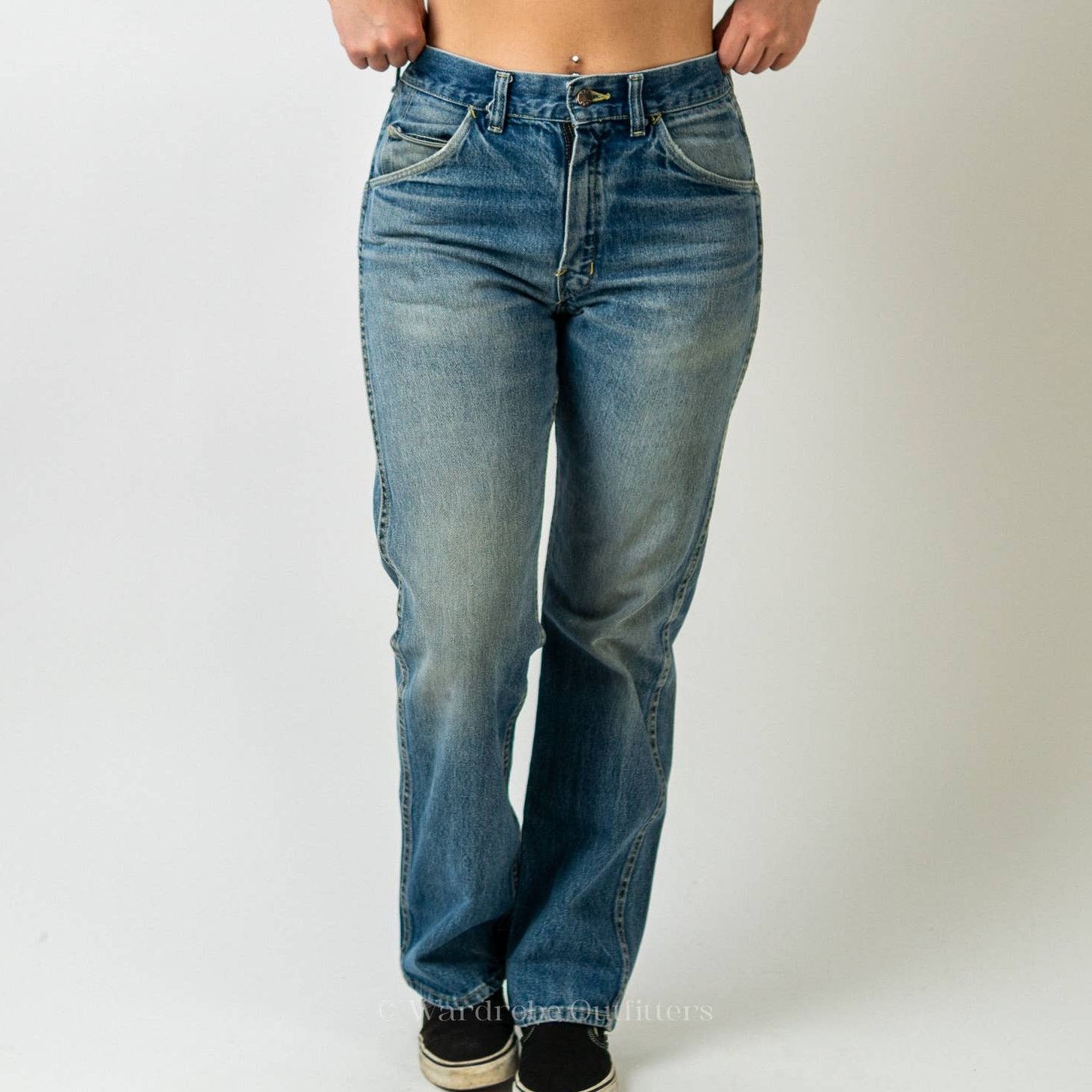 Vintage 70’s Vintage Big Yank Rockabilly Western Bootcut Denim Jeans Size US 30 / EU 46 - 4 Thumbnail