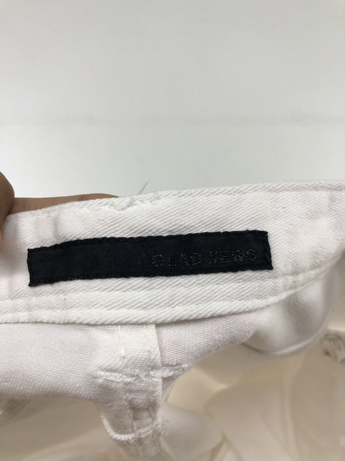 Japanese Brand Japanese Brand Glad News Distressed Flare White Jeans Size US 33 - 22 Thumbnail