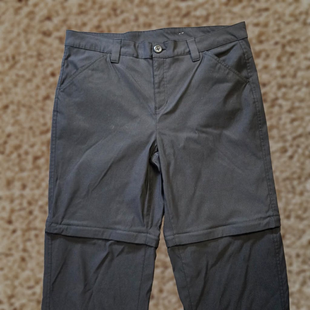 Eddie Bauer Eddie Bauer Pants Womens Size 12 Black Nylon Hiking Convertible Outdoors Casual Waist 34 Straight Leg Ankle Size 34" / US 12 / IT 48 - 1 Thumbnail