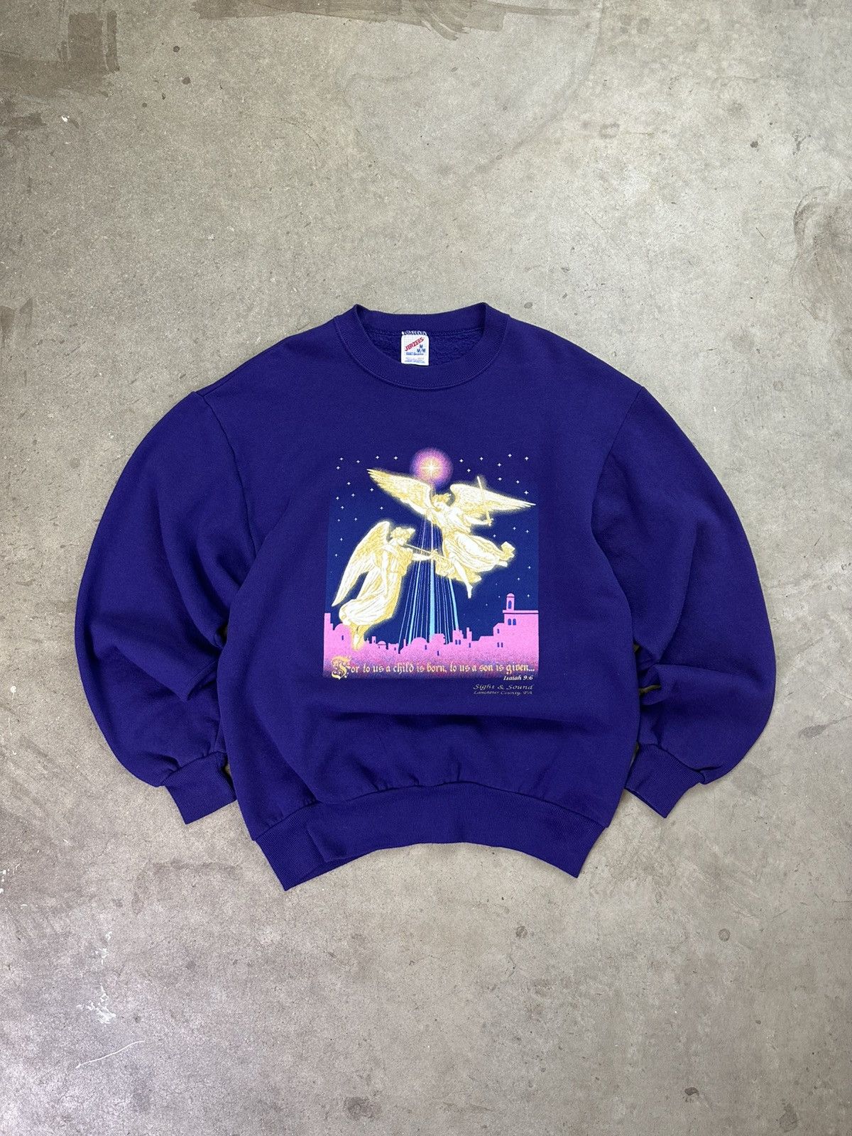 Vintage vintage 90s angels flying bible crewneck large Size US L / EU 52-54 / 3 - 1 Thumbnail