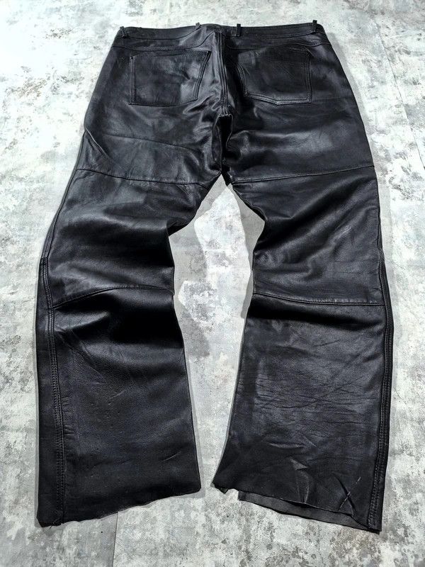 Leather Highway1 Biker Rockstar Moto Leather Pants Size US 41 - 3 Thumbnail