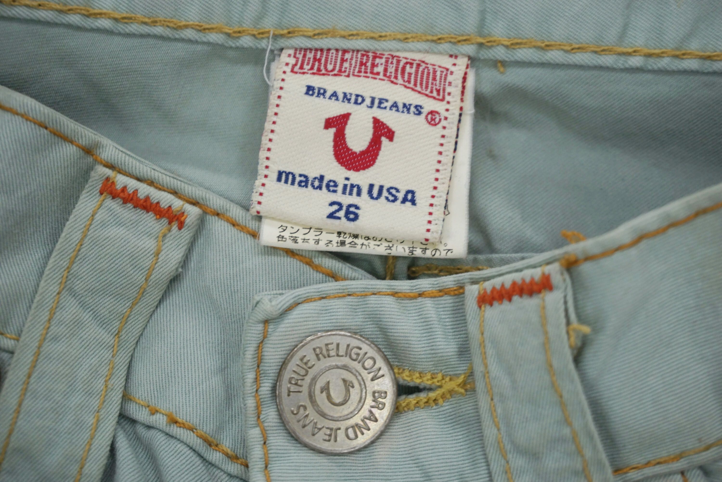 True Religion Vintage JOEY Jeans fit W29xL30.5 Low Rise Bootcut Denim Size 26" / US 2 / IT 38 - 15 Thumbnail