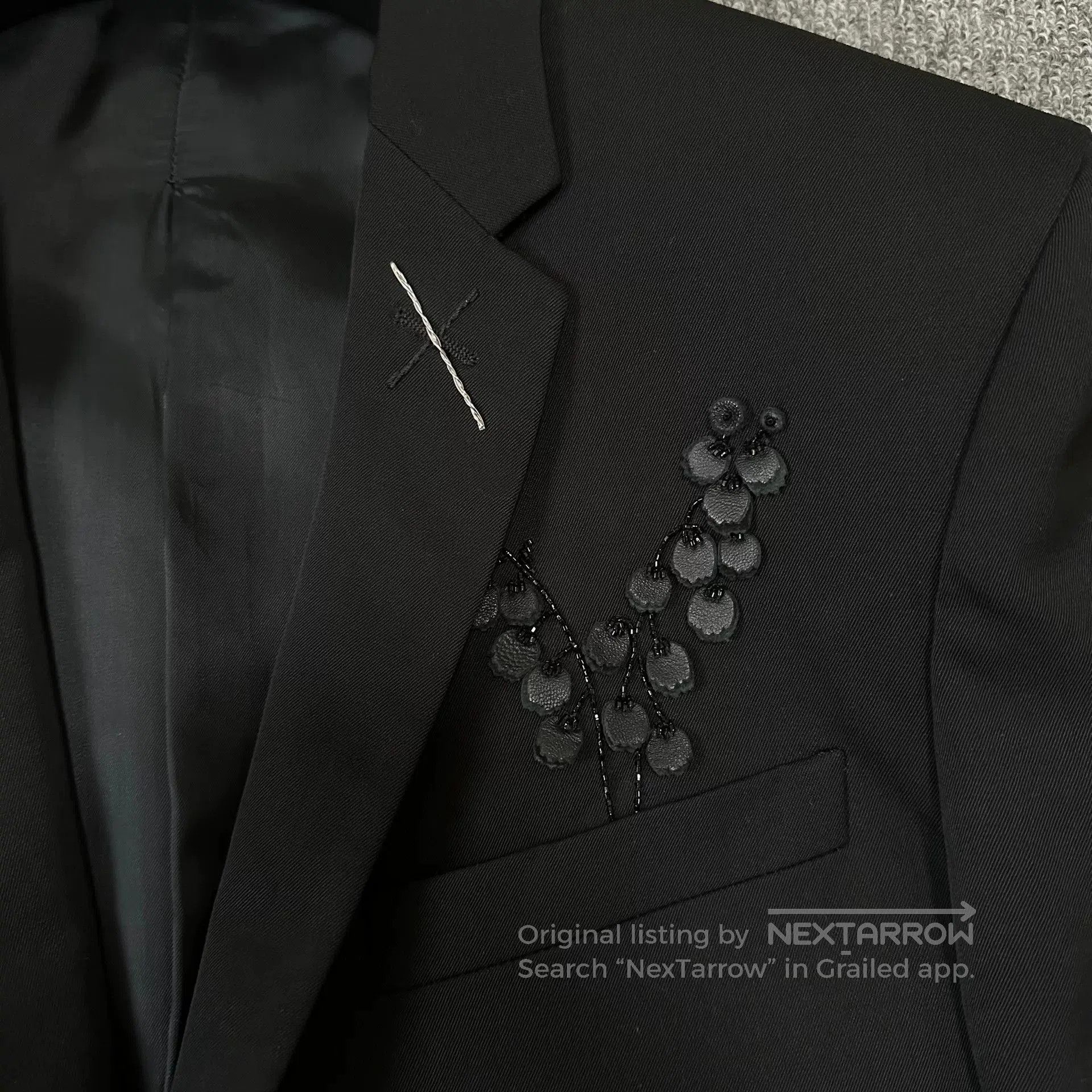 Dior Dior Homme 18FW Black Lily Suit. Size US S / EU 44-46 / 1 - 2 Thumbnail