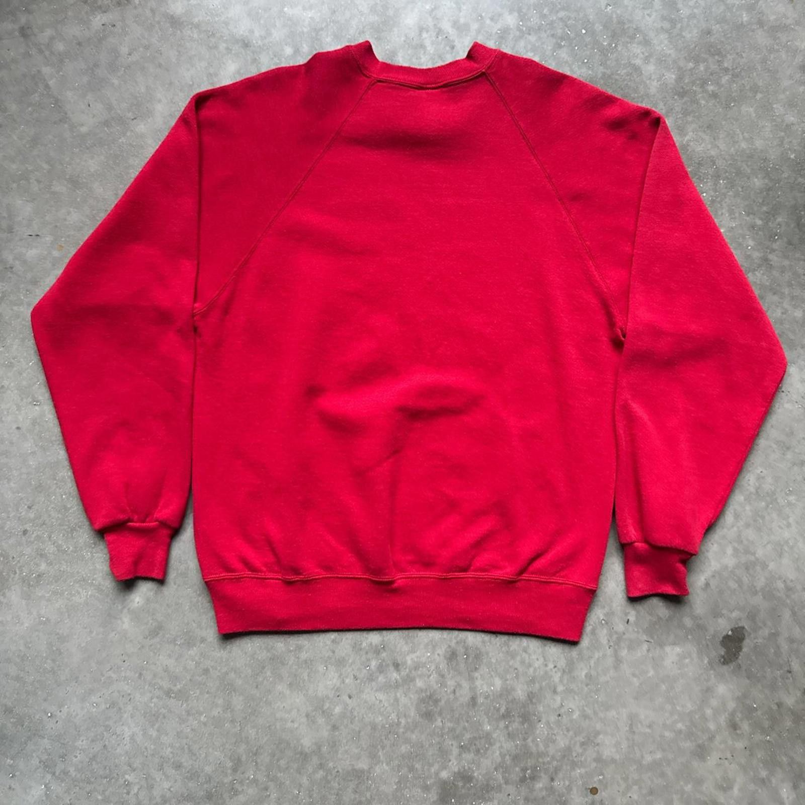 Jerzees Jerzees Vintage 90’s Red Blank Crewneck Size US L / EU 52-54 / 3 - 2 Thumbnail