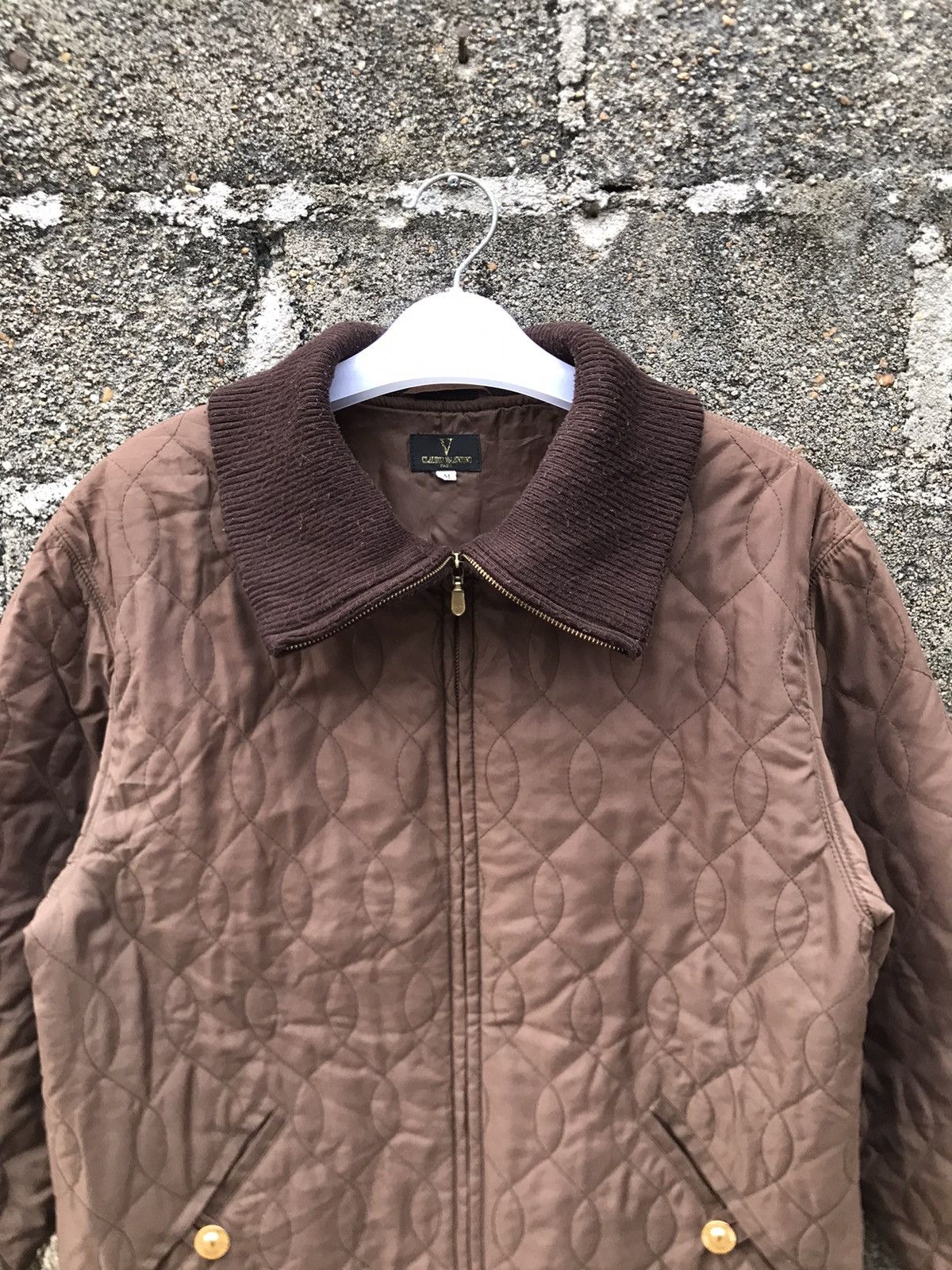 Japanese Brand × Valentino ⚡️Vintage Claudio Valentino Zipper Quilted Jacket Size US M / EU 48-50 / 2 - 5 Thumbnail