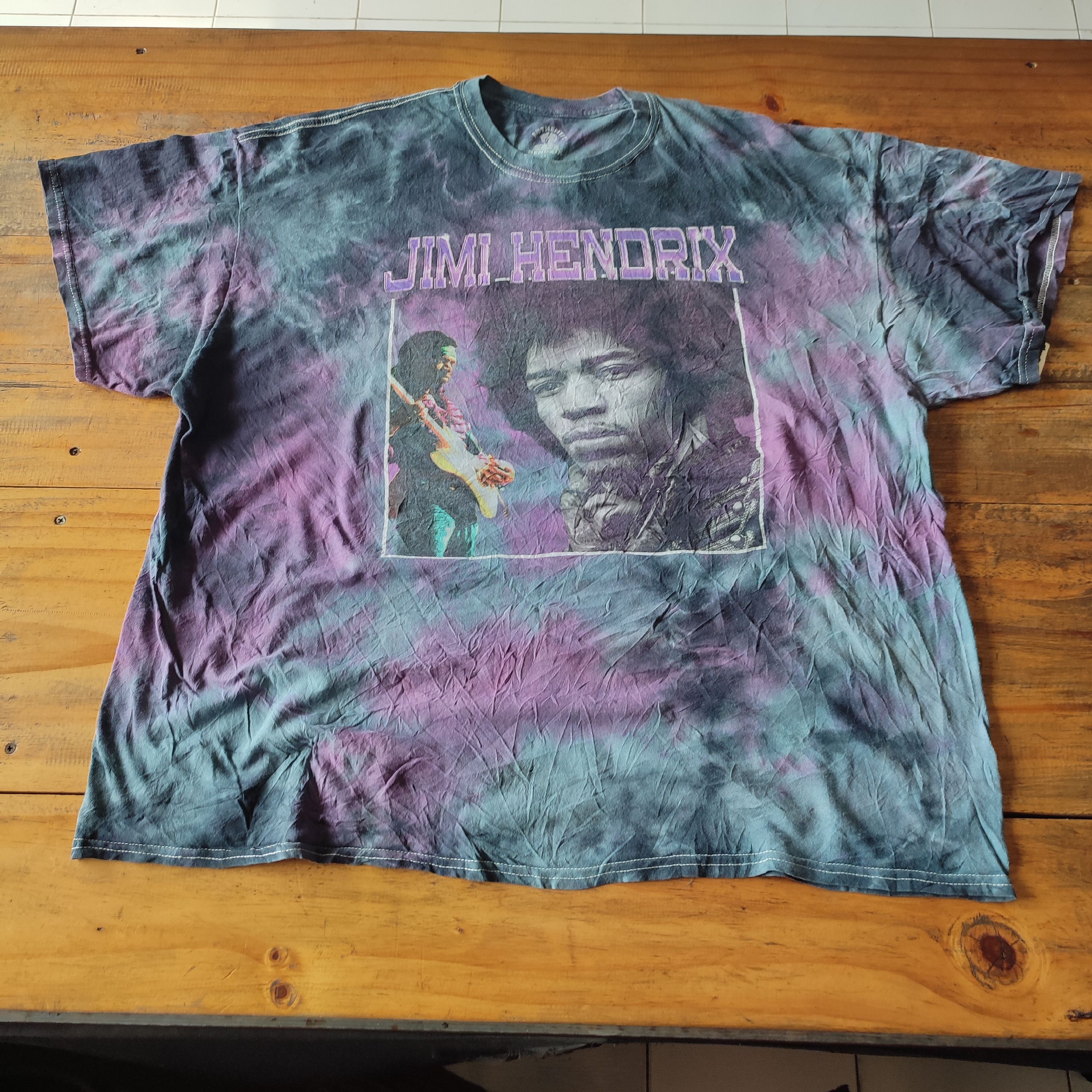 Band Tees × Jimi Hendrix × Vintage JIMI HENDRIX T SHIRT Size US XXL / EU 58 / 5 - 2 Thumbnail