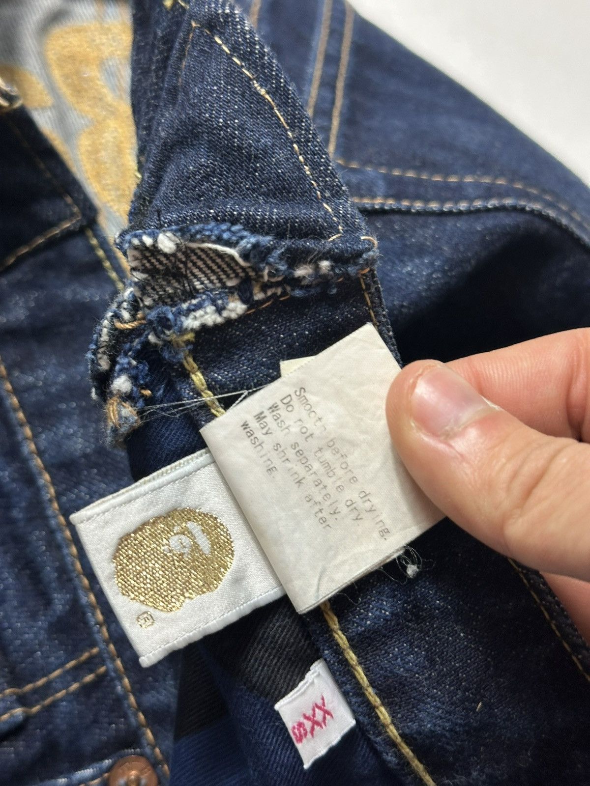 Bape Vintage Bape Embroidered Jeans Size 28" / US 6 / IT 42 - 12 Thumbnail