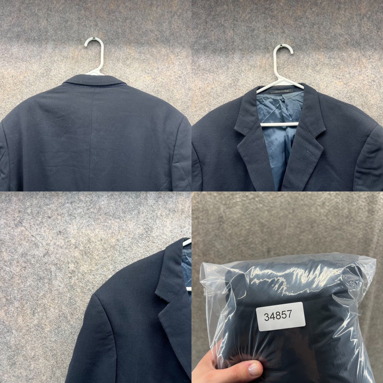 Versace VERSACE Blazer Mens 40 Blue Classic V2 Jacket Single-Breasted Sport Coat Dress Size 40R - 8 Thumbnail