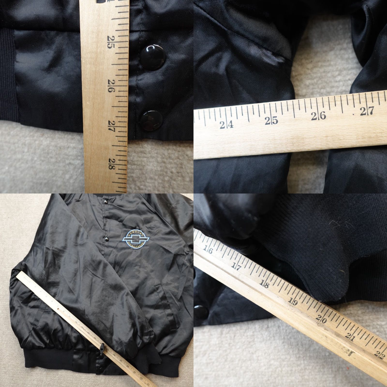 Doublet VINTAGE Chevrolet Jacket XL Black Bomber Satin Double Sided Embroidered Men Size US XL / EU 56 / 4 - 9 Thumbnail