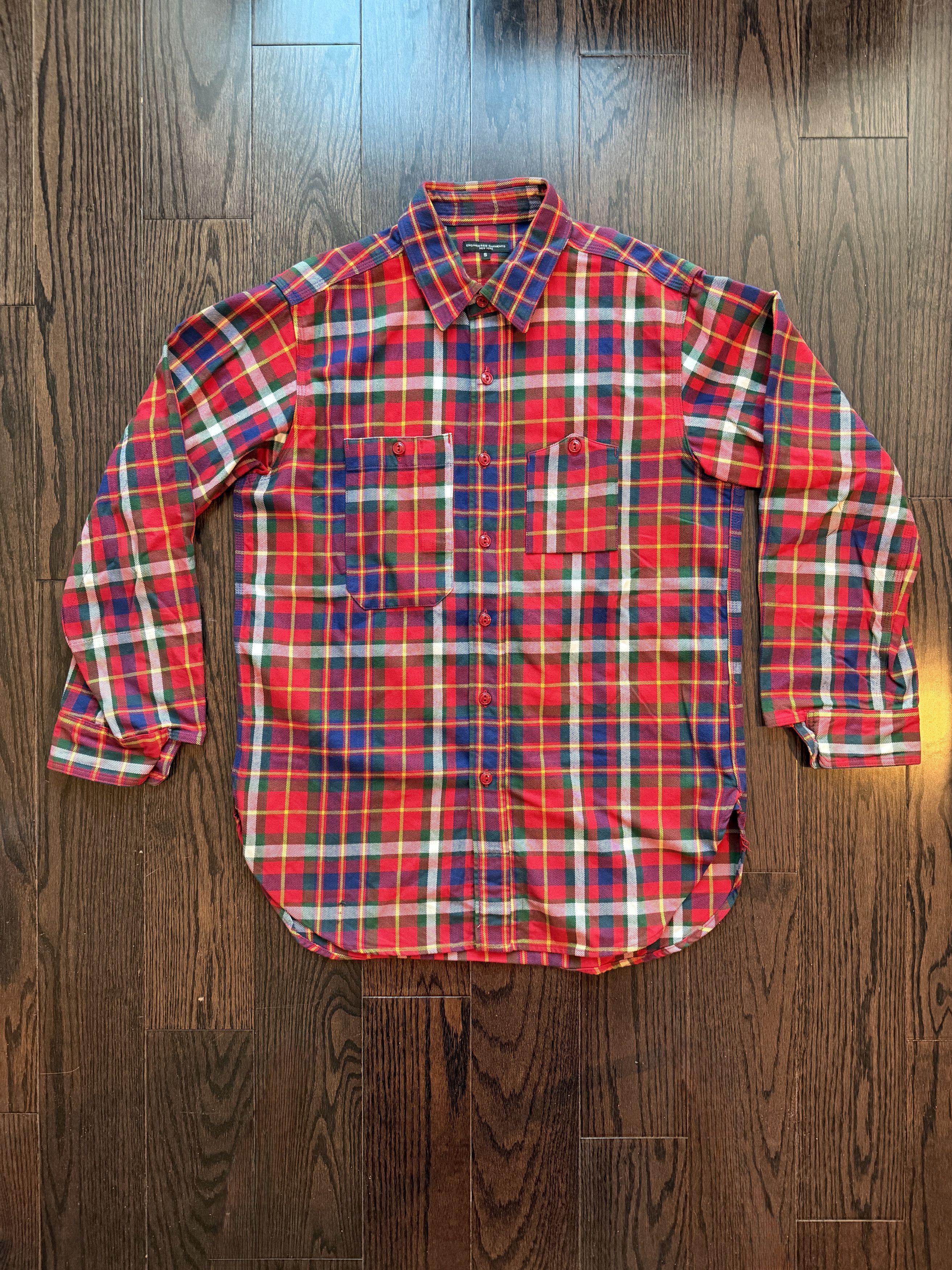 Engineered Garments Engineered Garments Plaid Work Flannel Button Down Shirt S Size US S / EU 44-46 / 1 - 1 Thumbnail