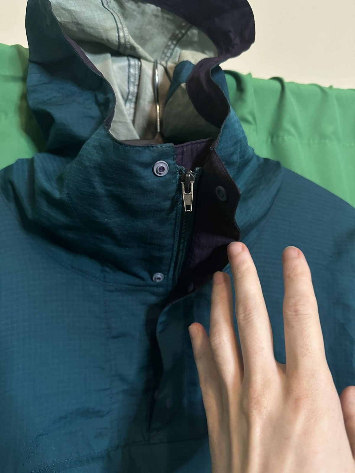 Patagonia × Vintage Hooded packable ripstop vintage parka jacket Size US L / EU 52-54 / 3 - 7 Thumbnail