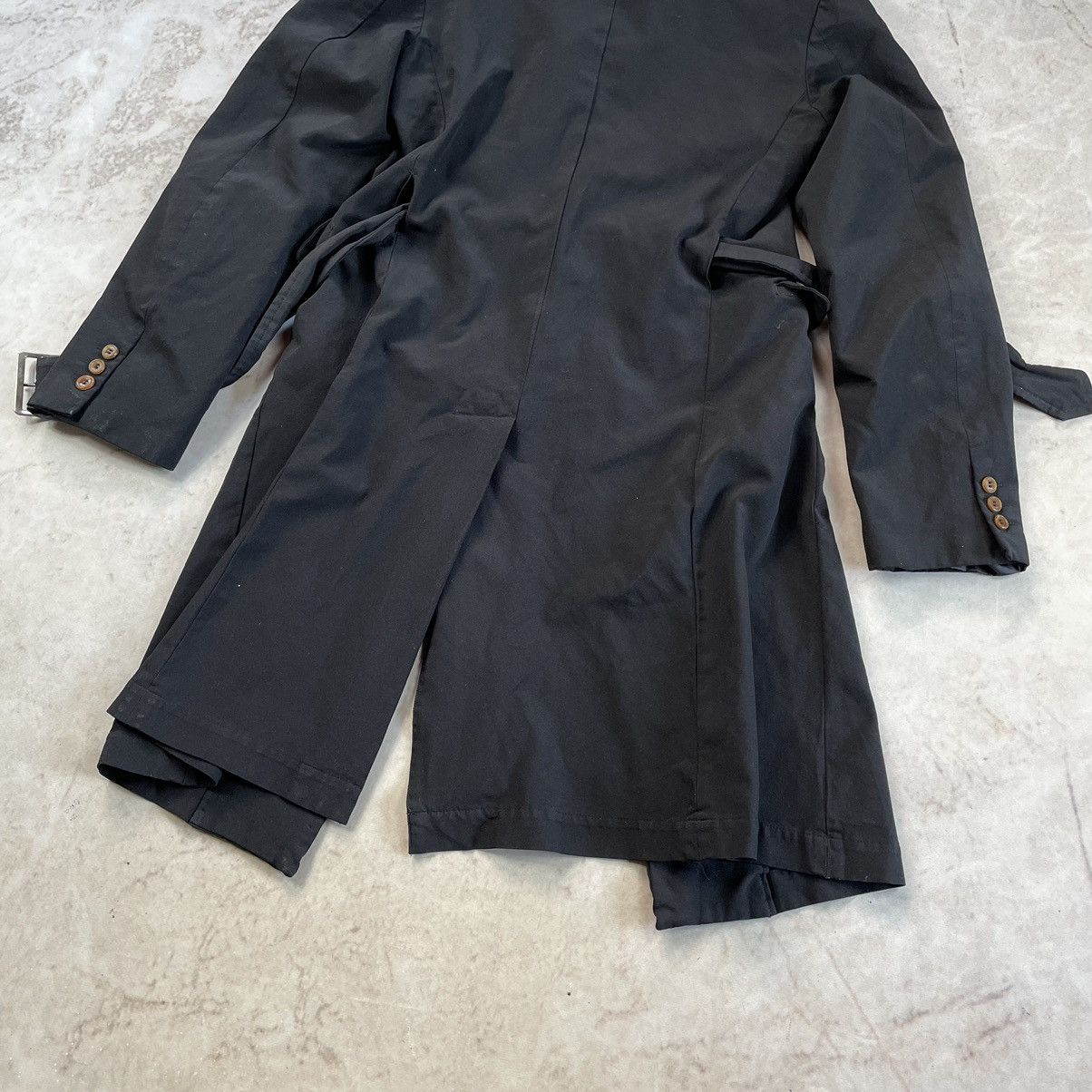 Comme des Garcons × Comme des Garcons Homme Plus Comme Des Garcons 90s Japan Dyed Trench Coat Jacket Size L / US 10 / IT 46 - 17 Thumbnail