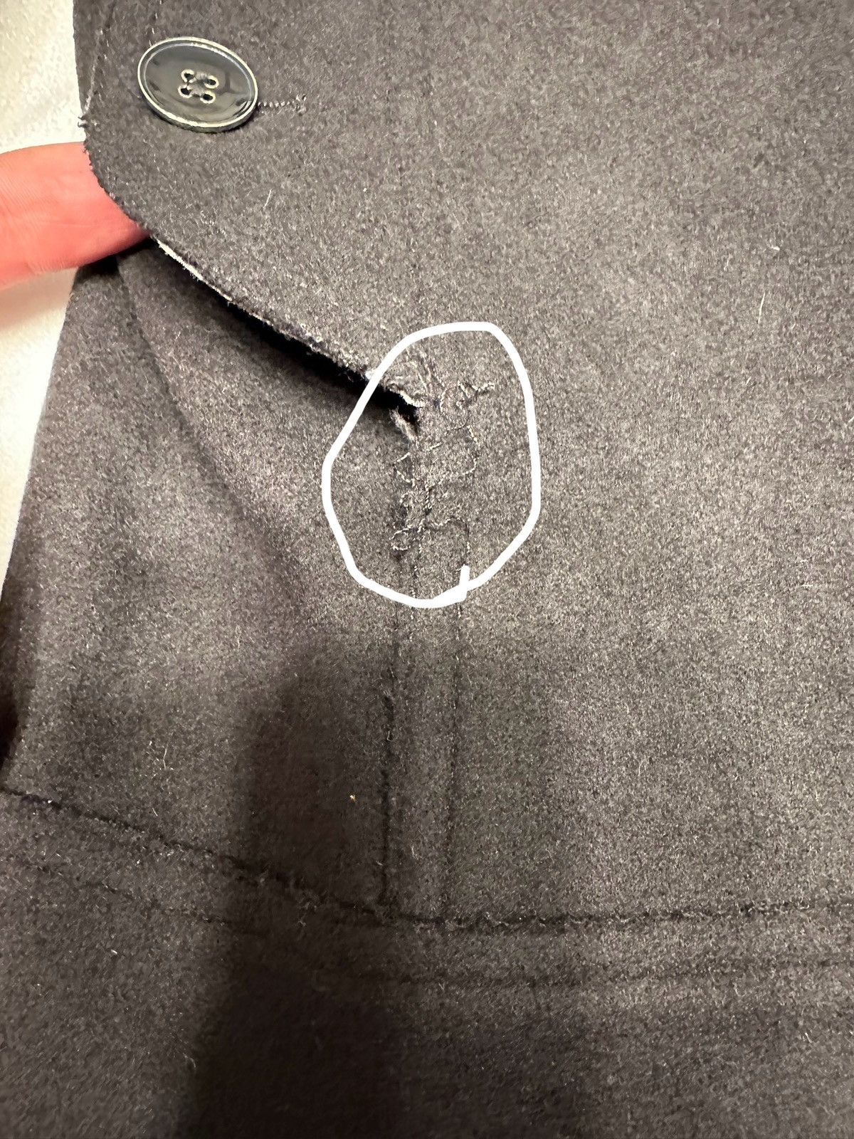Armani Collezioni Armani Collezioni Women’s Pea Coat Wool Blend Jacket-Size 8 Size M / US 6-8 / IT 42-44 - 8 Thumbnail
