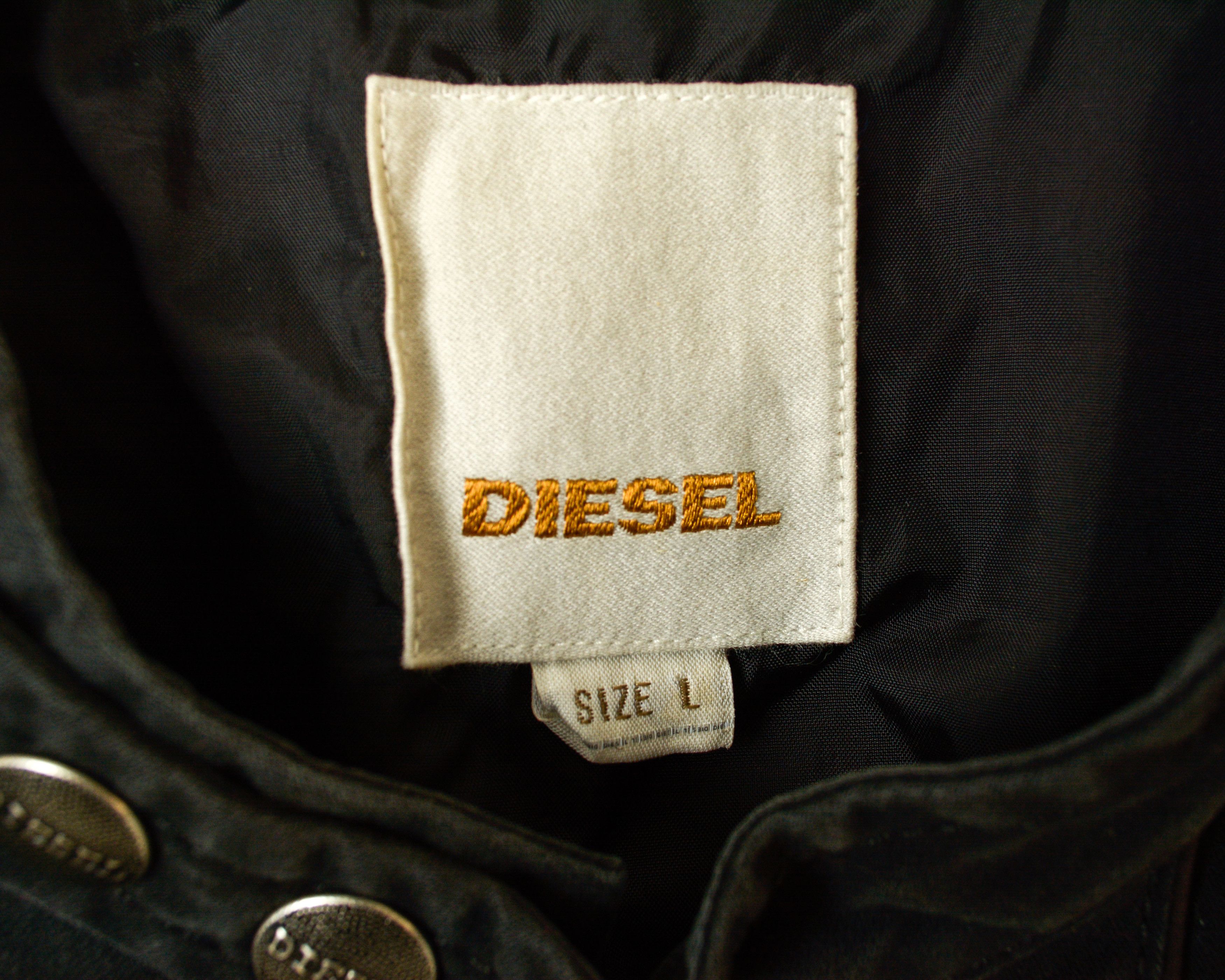 Diesel Jacket Women L Coat Waisted Blazer Cotton Denim Biker Moto Size L / US 10 / IT 46 - 3 Thumbnail