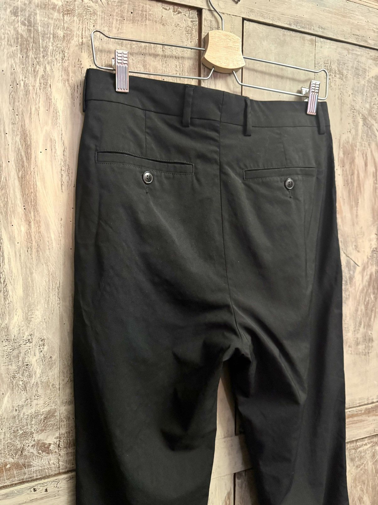 AMI Ami paris men 36 xs black wool tailored pants Size US 28 / EU 44 - 7 Thumbnail
