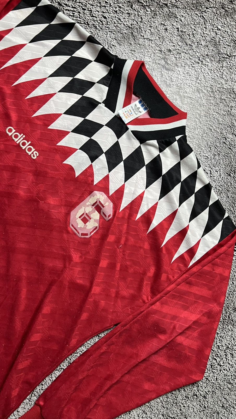 Adidas 1994 Matchworn⁉️Giorgi Chikhradze Georgia adidas jersey Size US XL / EU 56 / 4 - 3 Thumbnail