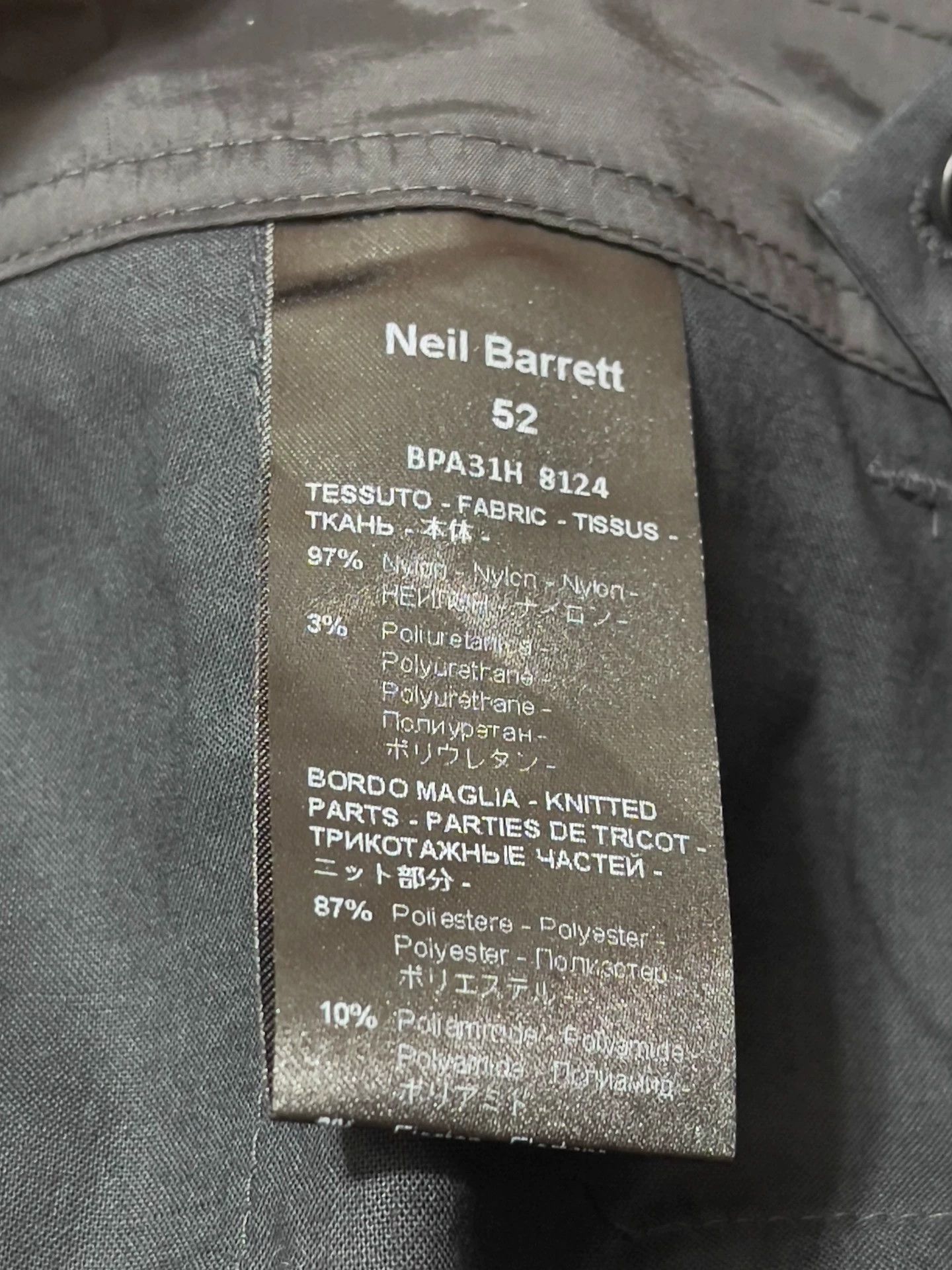 Neil Barrett Neil Barrett Slouch Slim Multi-Pocket Work Pants 52IT Size US 34 / EU 50 - 7 Thumbnail