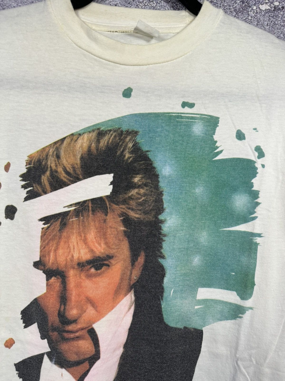 Band Tees × Vintage Vintage 1991 Rod Stewart Vagabond Heart Tour Tee M Double Size US M / EU 48-50 / 2 - 7 Thumbnail