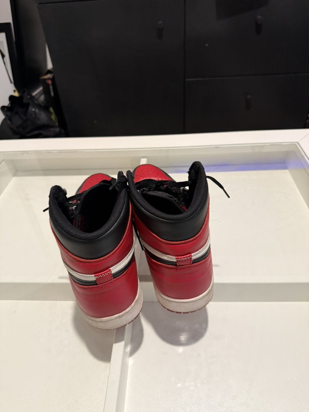 Jordan Brand Air Jordan 1 Retro Bred Toe Size US 14 / EU 47 - 4 Thumbnail