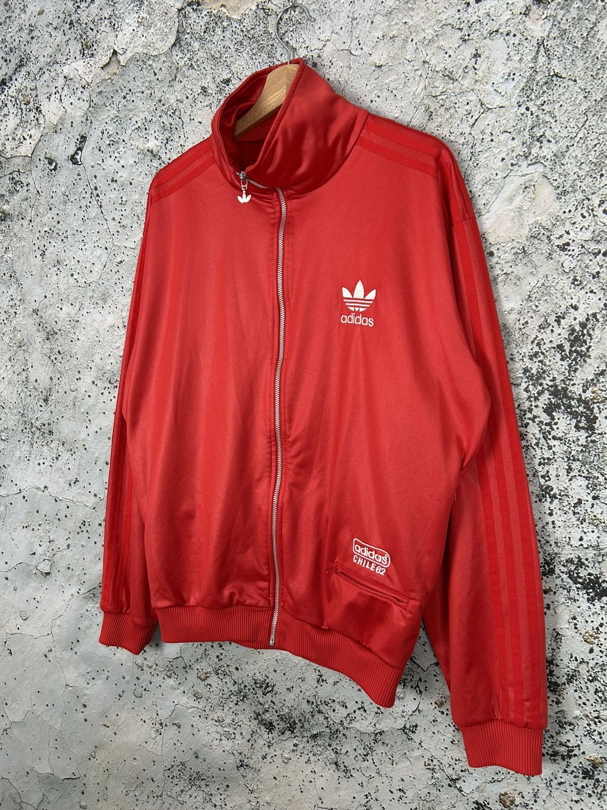 Adidas Vintage Adidas Chile62 Red Tracksuit Sweatshirt Steetwear Size US L / EU 52-54 / 3 - 2 Thumbnail