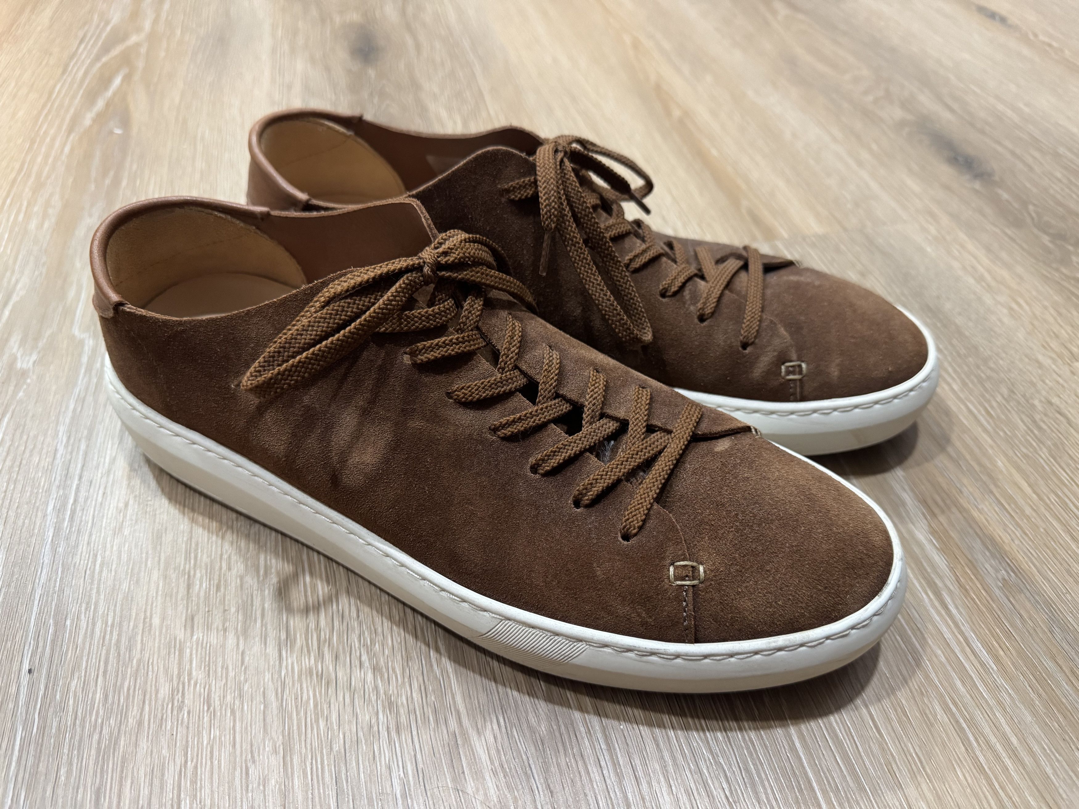Astorflex Brown suede low top sneakers Size US 11.5 / EU 44-45 - 1 Preview