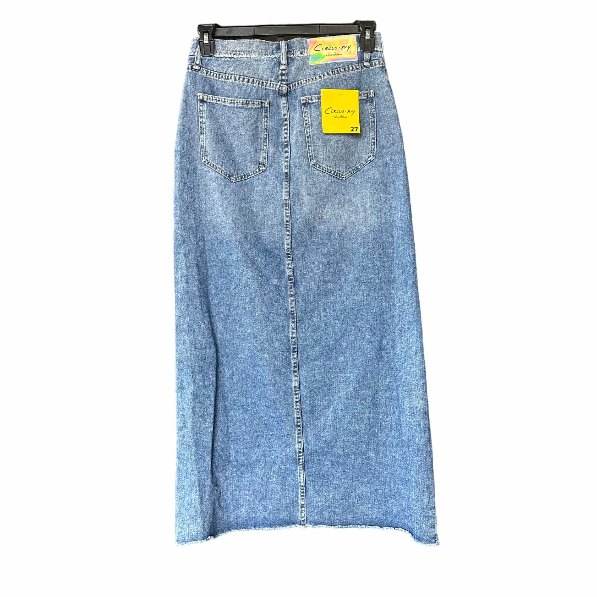 Sam Edelman ⭐Sam Edelman Womens Maxi Skirt Size 27 Deconstructed Denim J Size 27" / US 4 / IT 40 - 3 Thumbnail