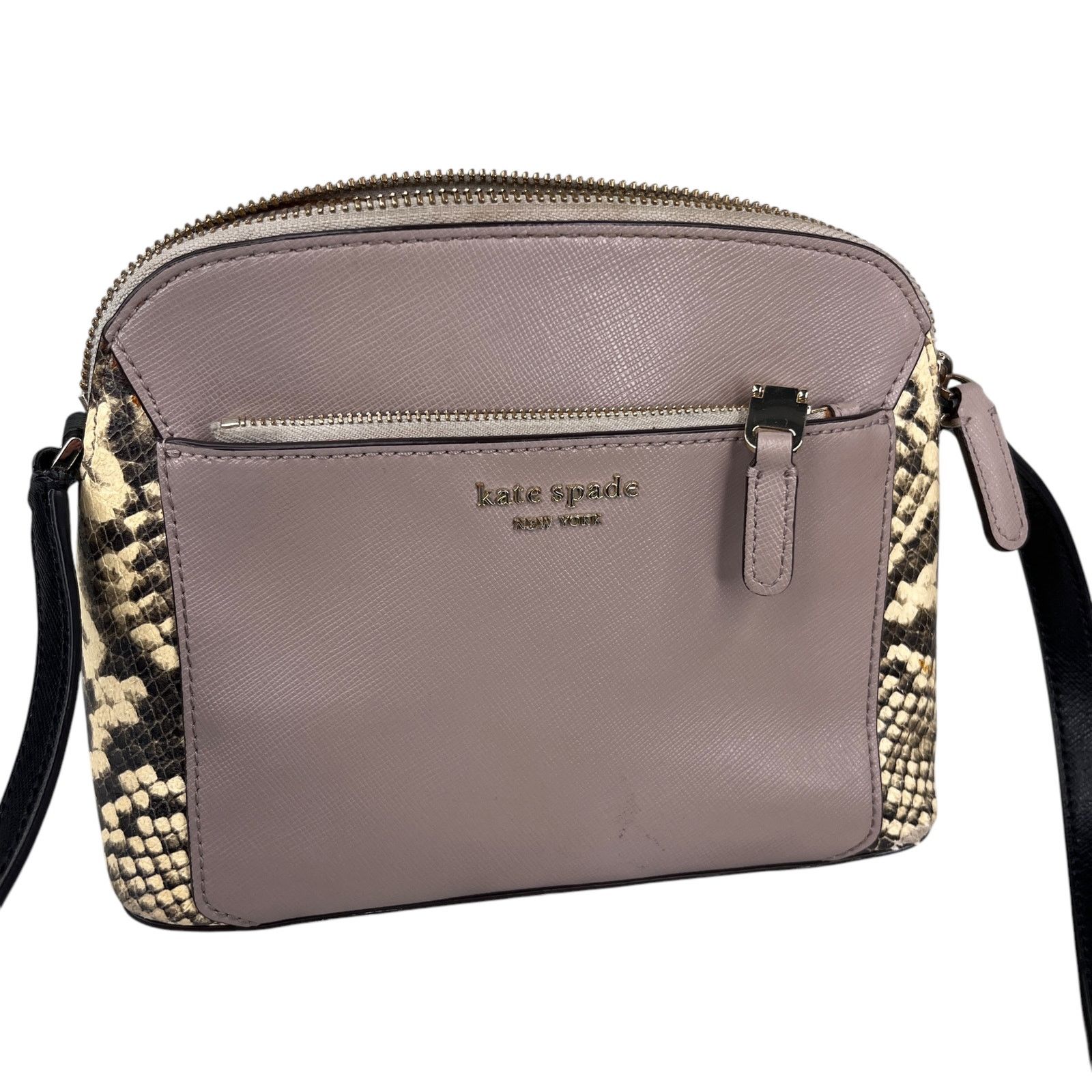 Kate Spade Kate Spade NY Louise Python Embossed Taupe Crossbody Purse Size ONE SIZE - 1 Thumbnail