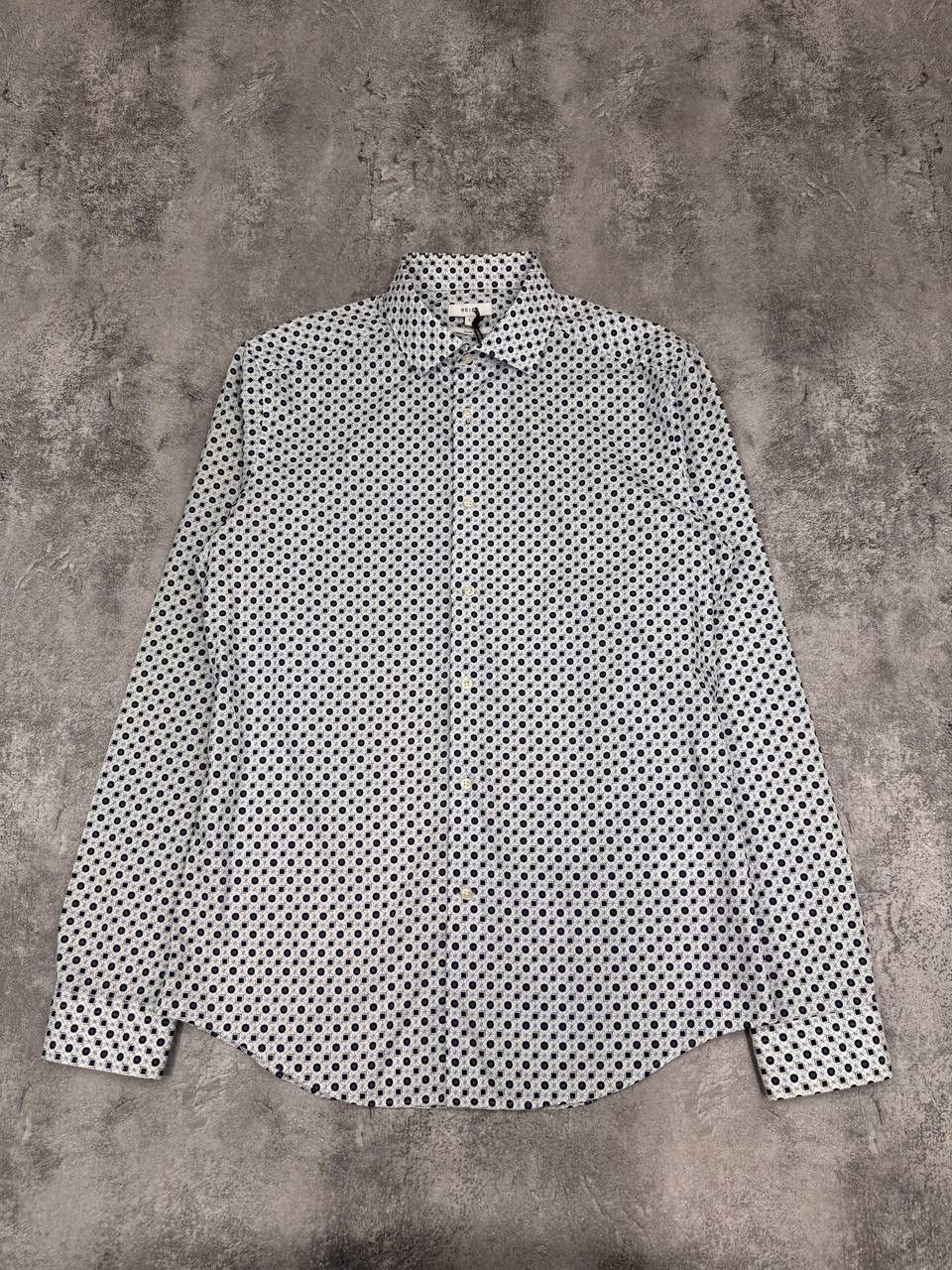 Reiss Reiss Men NWT Shirt Slim Fit Pattern White Size L Size US L / EU 52-54 / 3 - 1 Thumbnail