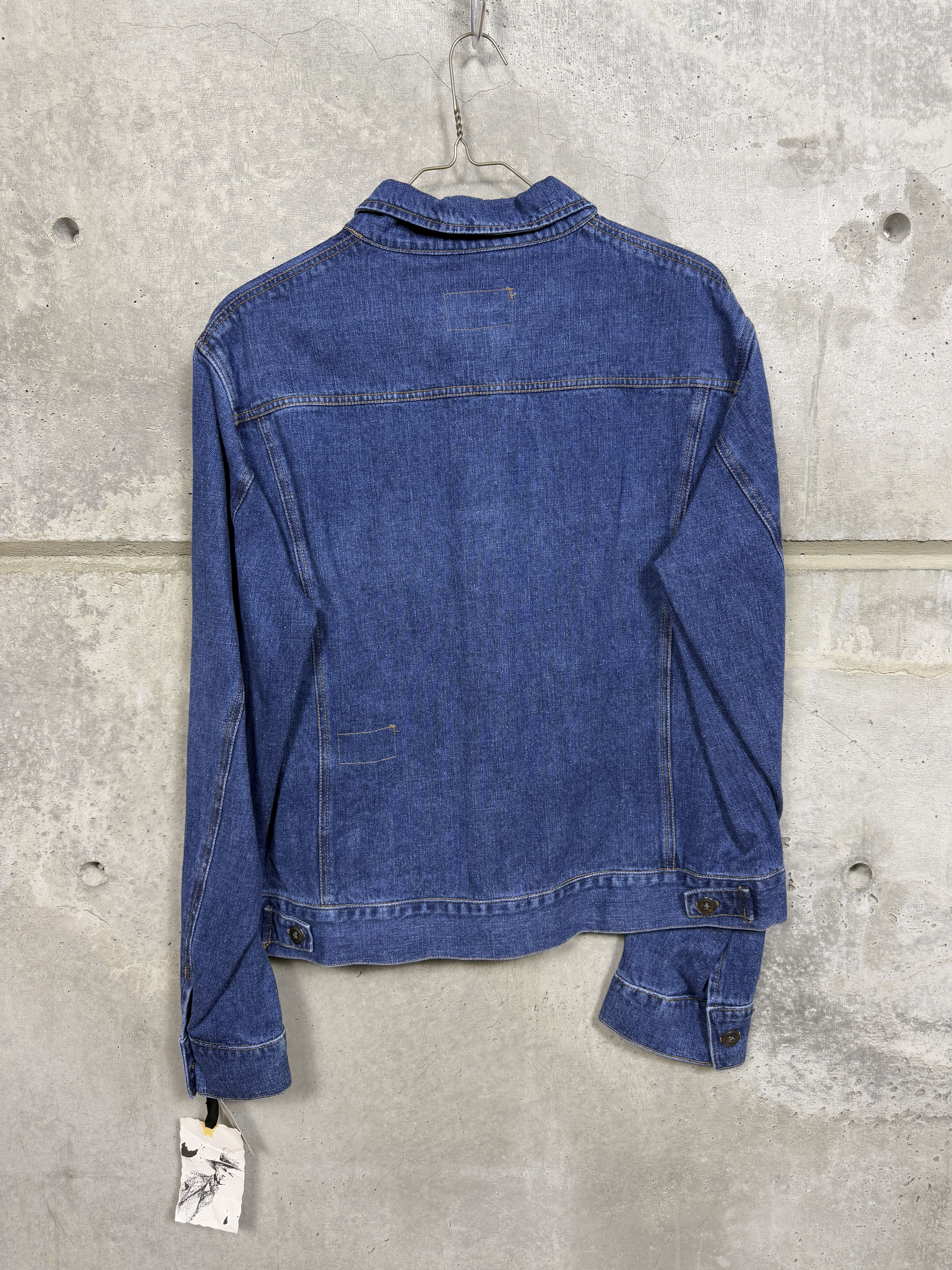 Greg Lauren Greg Lauren Stonewashed Denim Trucker Jacket Size US XXL / EU 58 / 5 - 5 Thumbnail