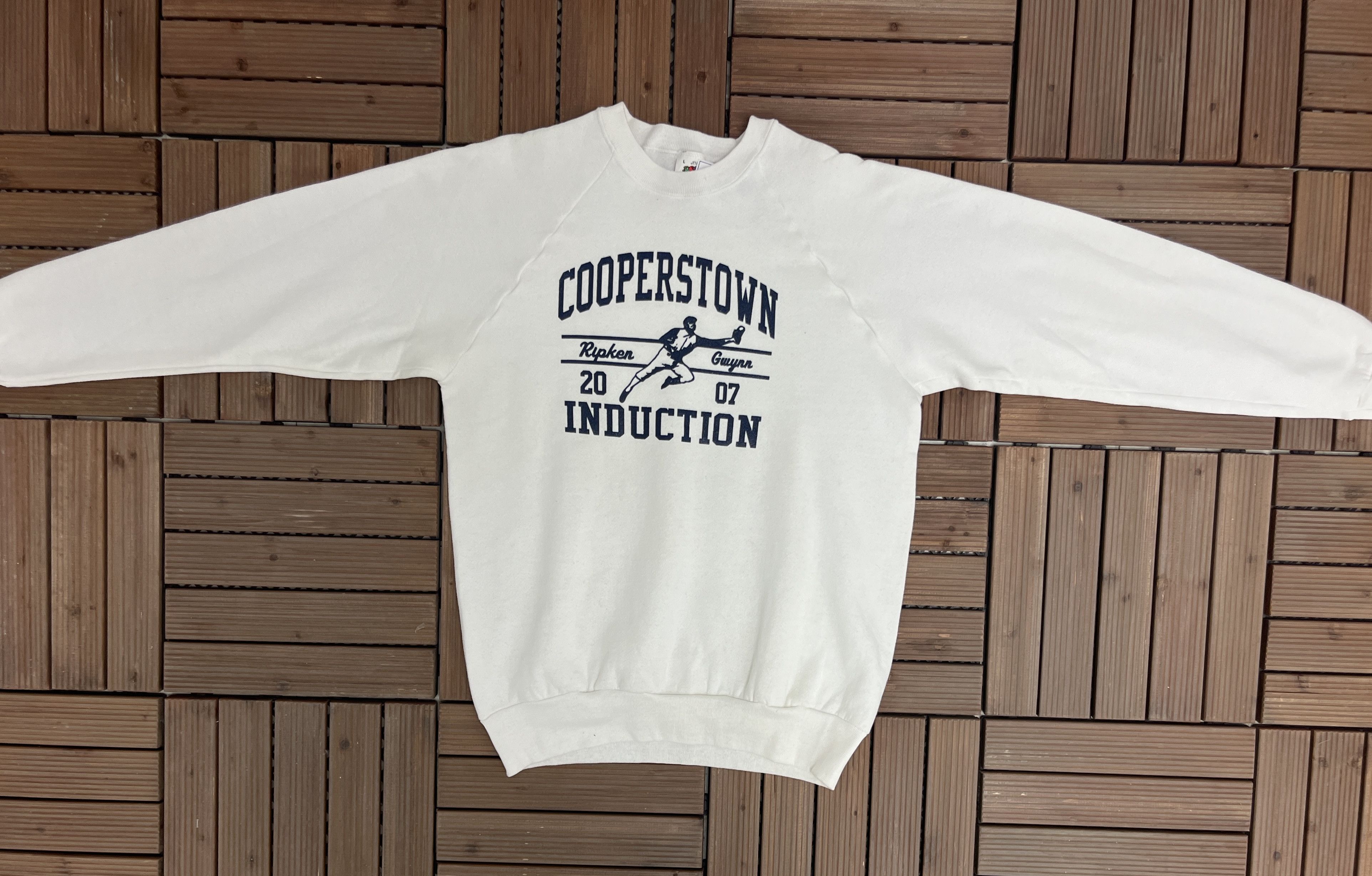 Vintage MLB Hall Of Fame Cooperstown Induction Vintage Crewneck Size US L / EU 52-54 / 3 - 5 Thumbnail