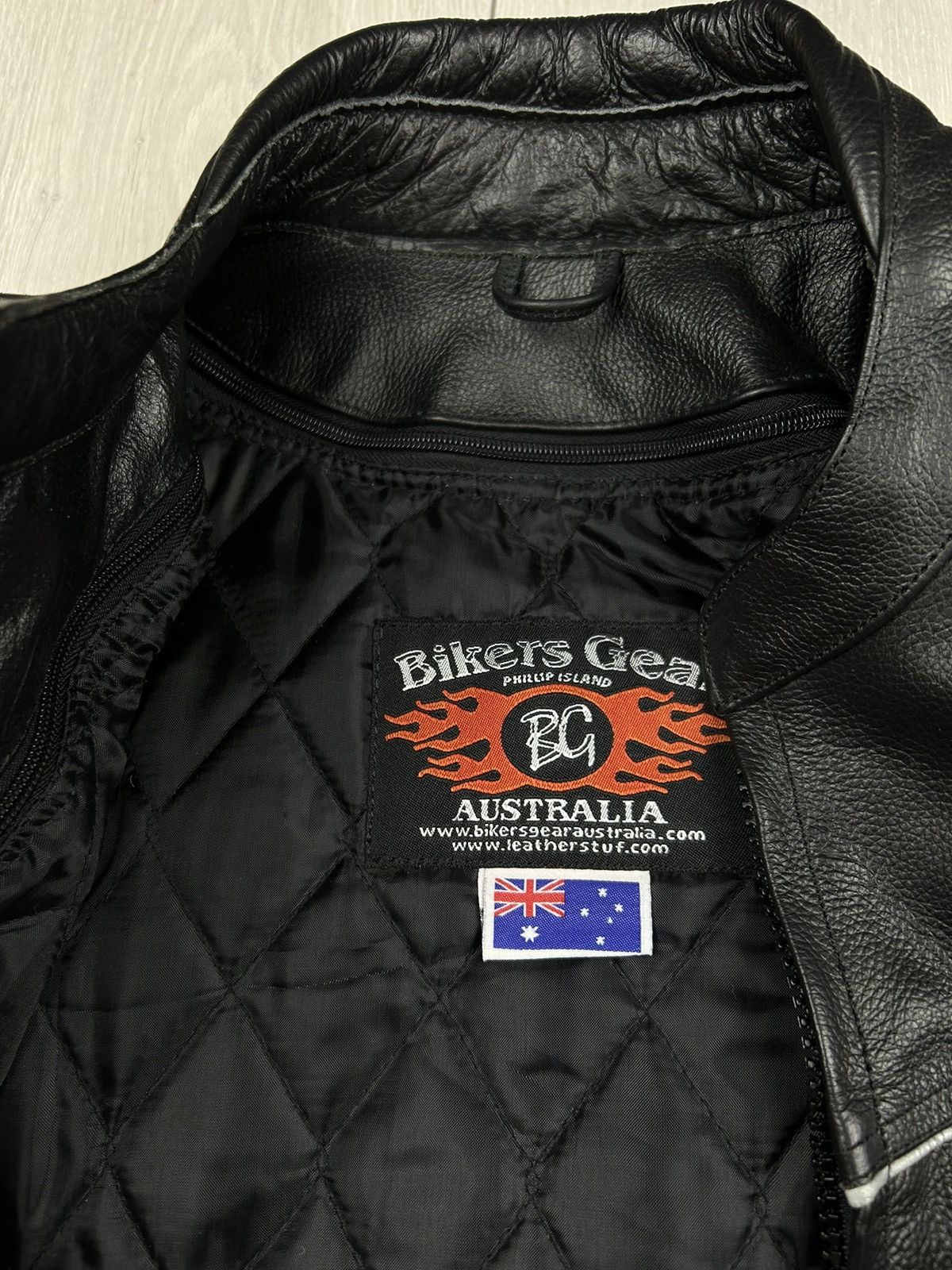 Other Bikers Gear Australia Leather Jacket size M Size US M / EU 48-50 / 2 - 4 Thumbnail