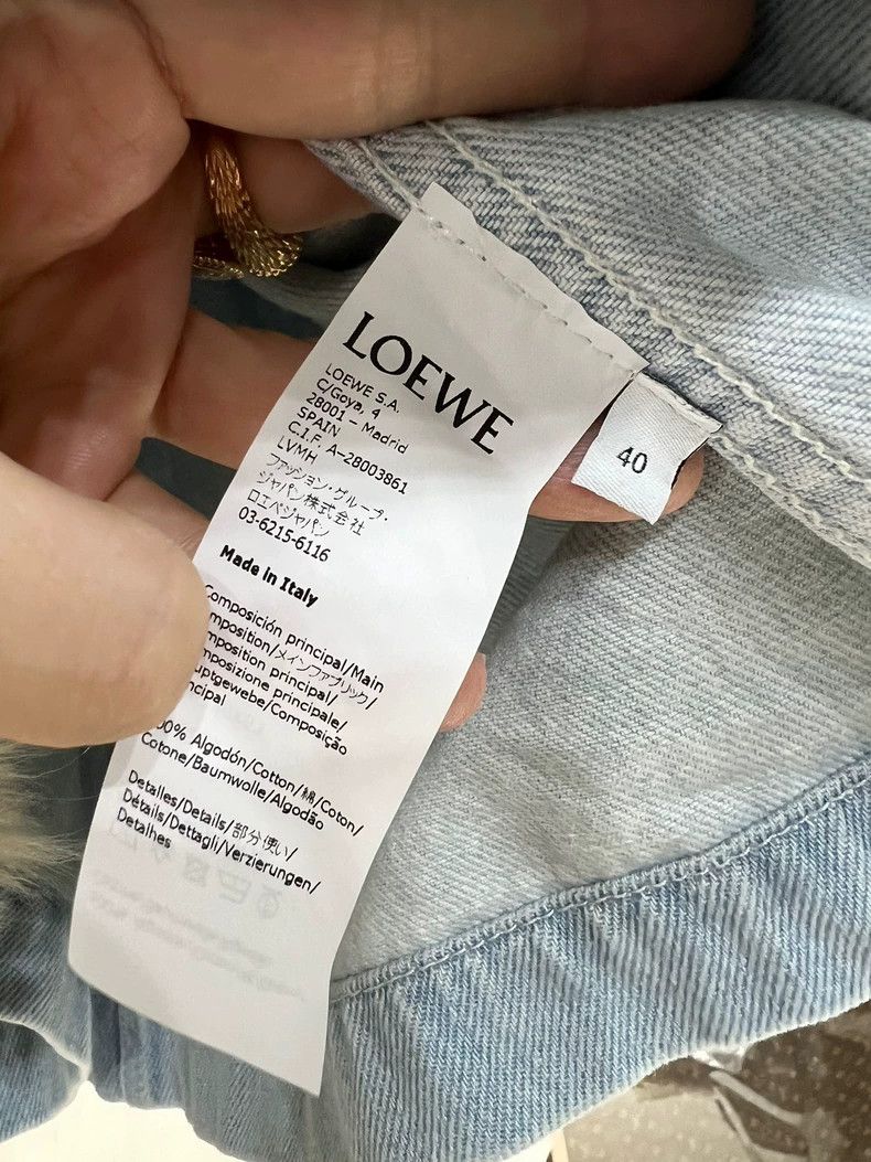 Loewe LOEWE A white cuff denim jacket Size XS / US 0-2 / IT 36-38 - 5 Thumbnail