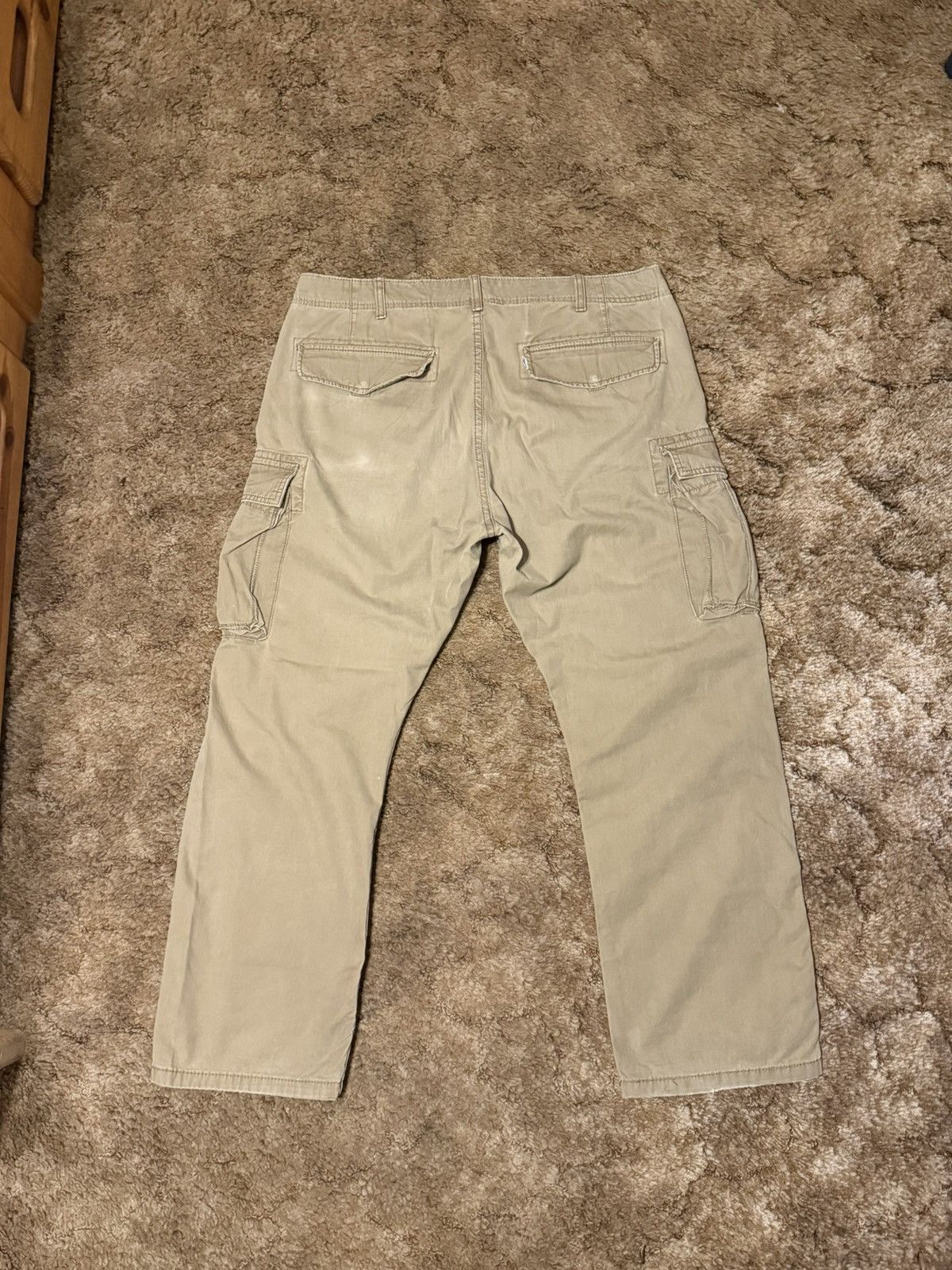 Levi's Levi's Dark Beige Multipocket Loose Fit Cargo Pants Mens 38 Size US 38 / EU 54 - 3 Thumbnail