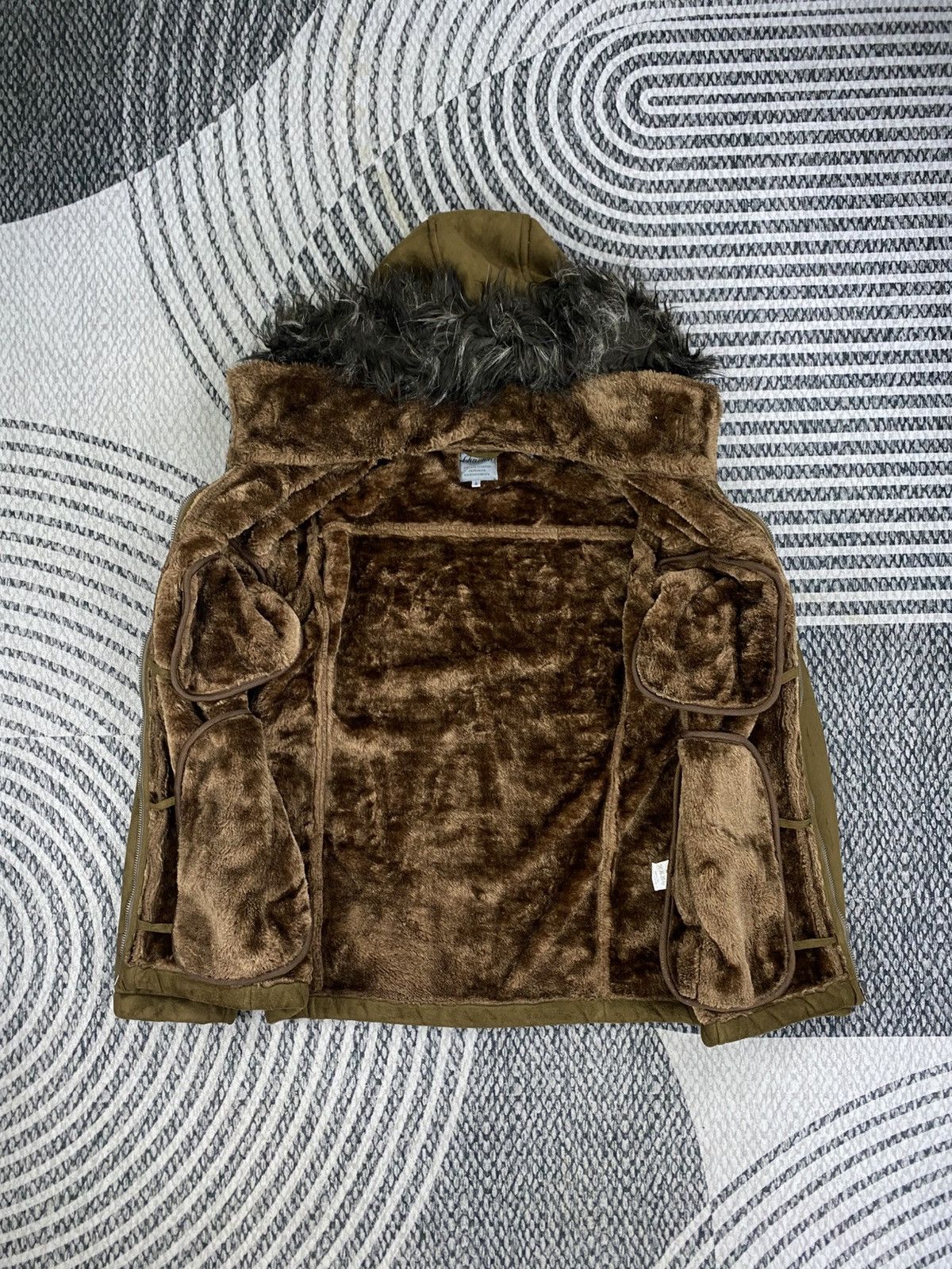Hysteric Glamour Vtg Louis Cavlon Faux Fur Hooded Suede jacket Size US S / EU 44-46 / 1 - 6 Thumbnail