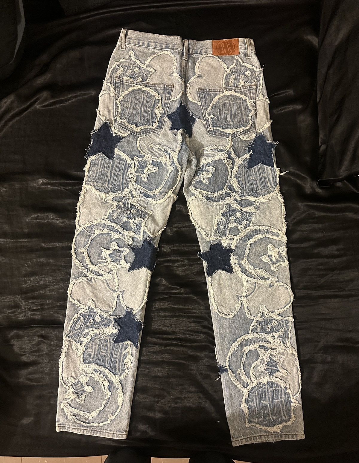 Menace ICONOGRAPHY DENIM PATCH WORK PANTS Size US 30 / EU 46 - 2 Thumbnail