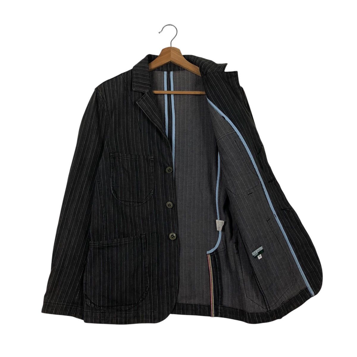 Japanese Brand × Vintage 📌Vintage Hickory Chore Jacket Paul Smith Jeand Issey Miyake Size US M / EU 48-50 / 2 - 12 Thumbnail
