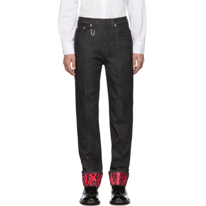 Neil Barrett Neil Barrett red Printed Cuff Jeans Size US 34 / EU 50 - 1 Thumbnail