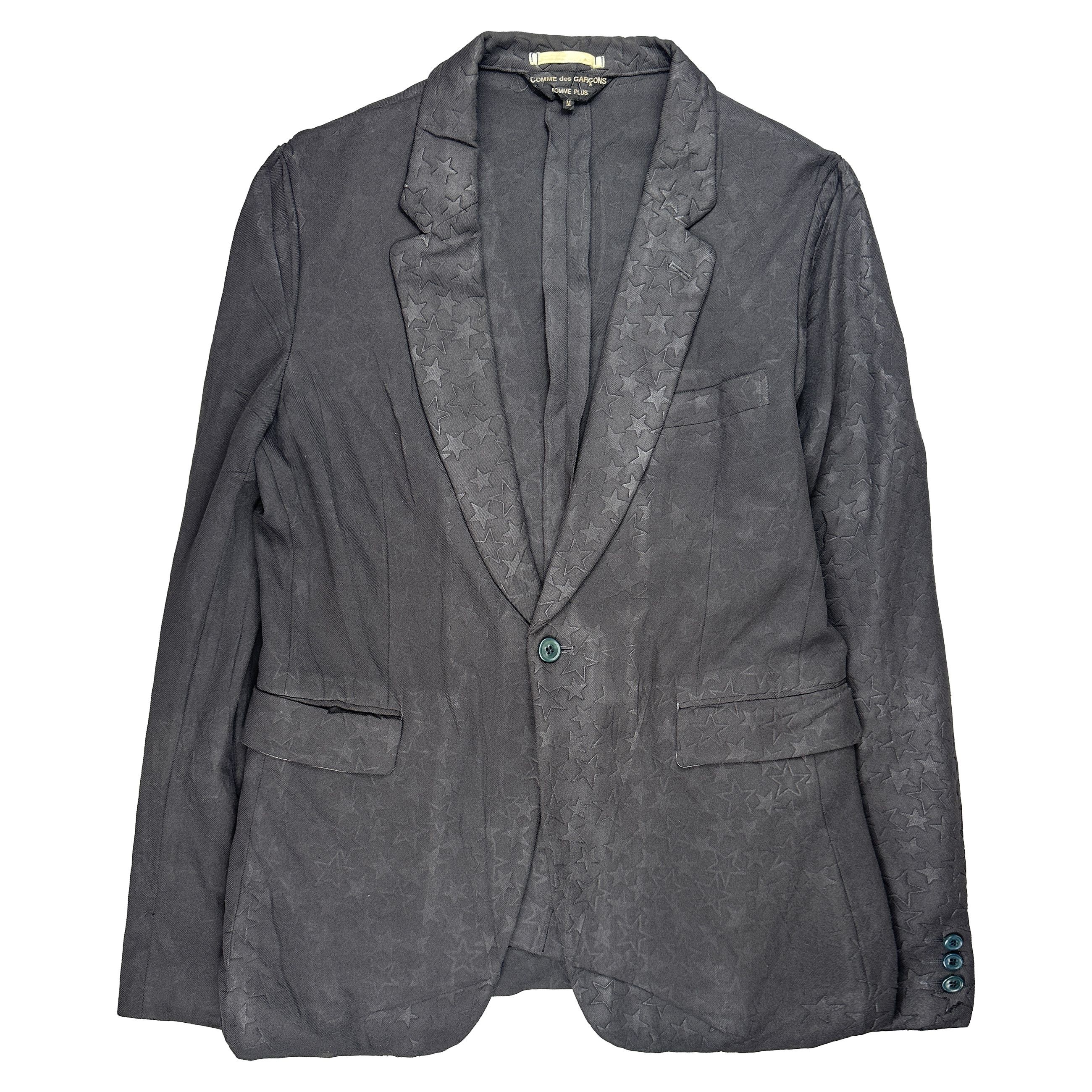 Comme des Garcons Homme Plus Star Embossed Blazer Size US S / EU 44-46 / 1 - 1 Thumbnail