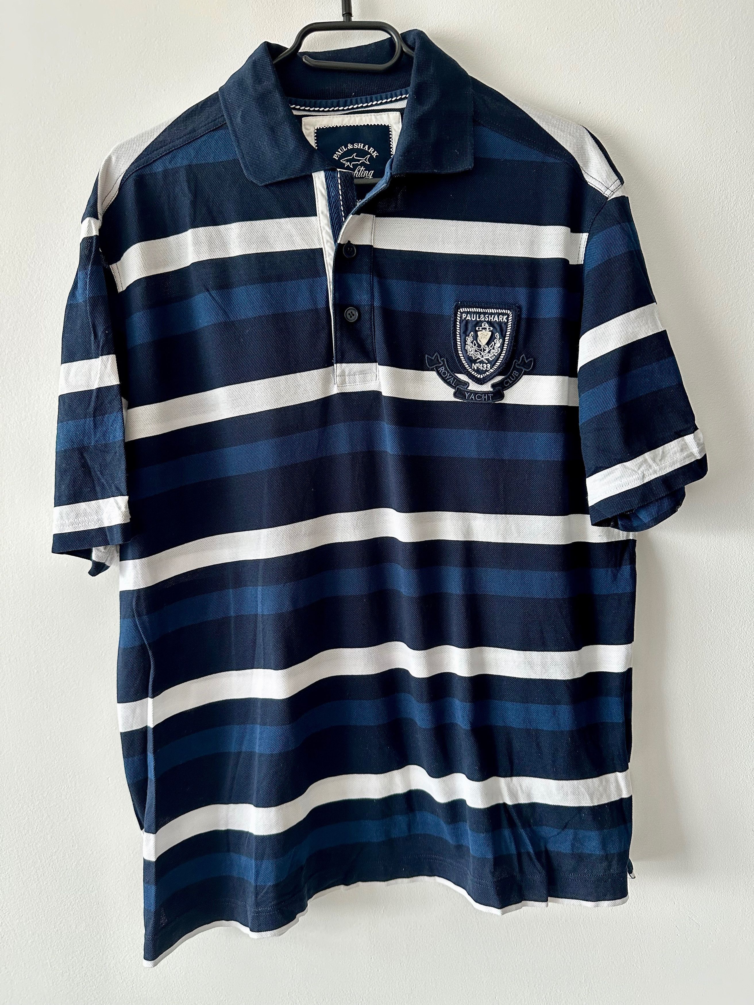 Paul & Shark Paul & Shark striped polo shirt dark blue / white yachting Size US L / EU 52-54 / 3 - 1 Thumbnail
