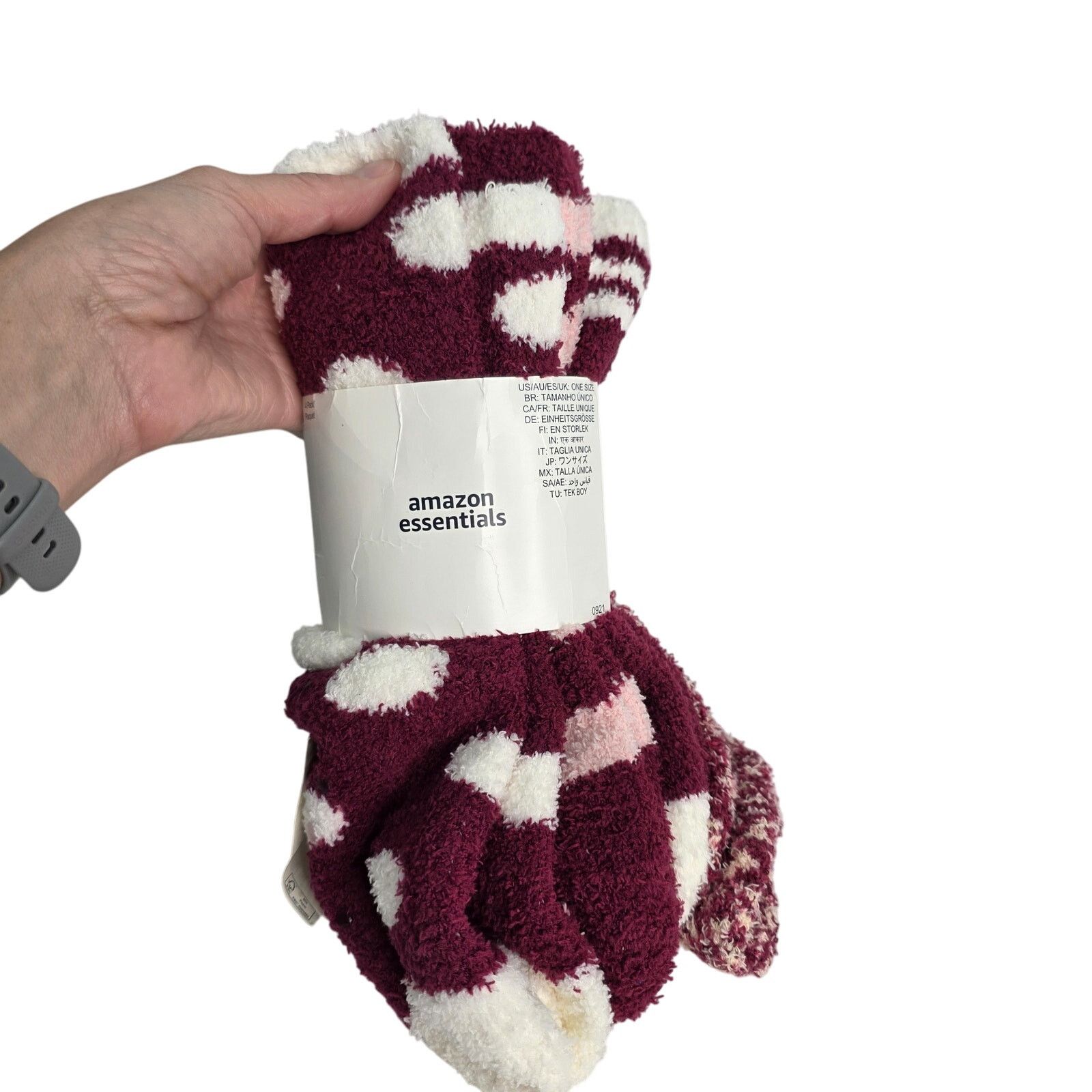 Other Fuzzy Women's Warm Socks 4 Pairs Non Skid Bottom One Size Size ONE SIZE - 3 Thumbnail